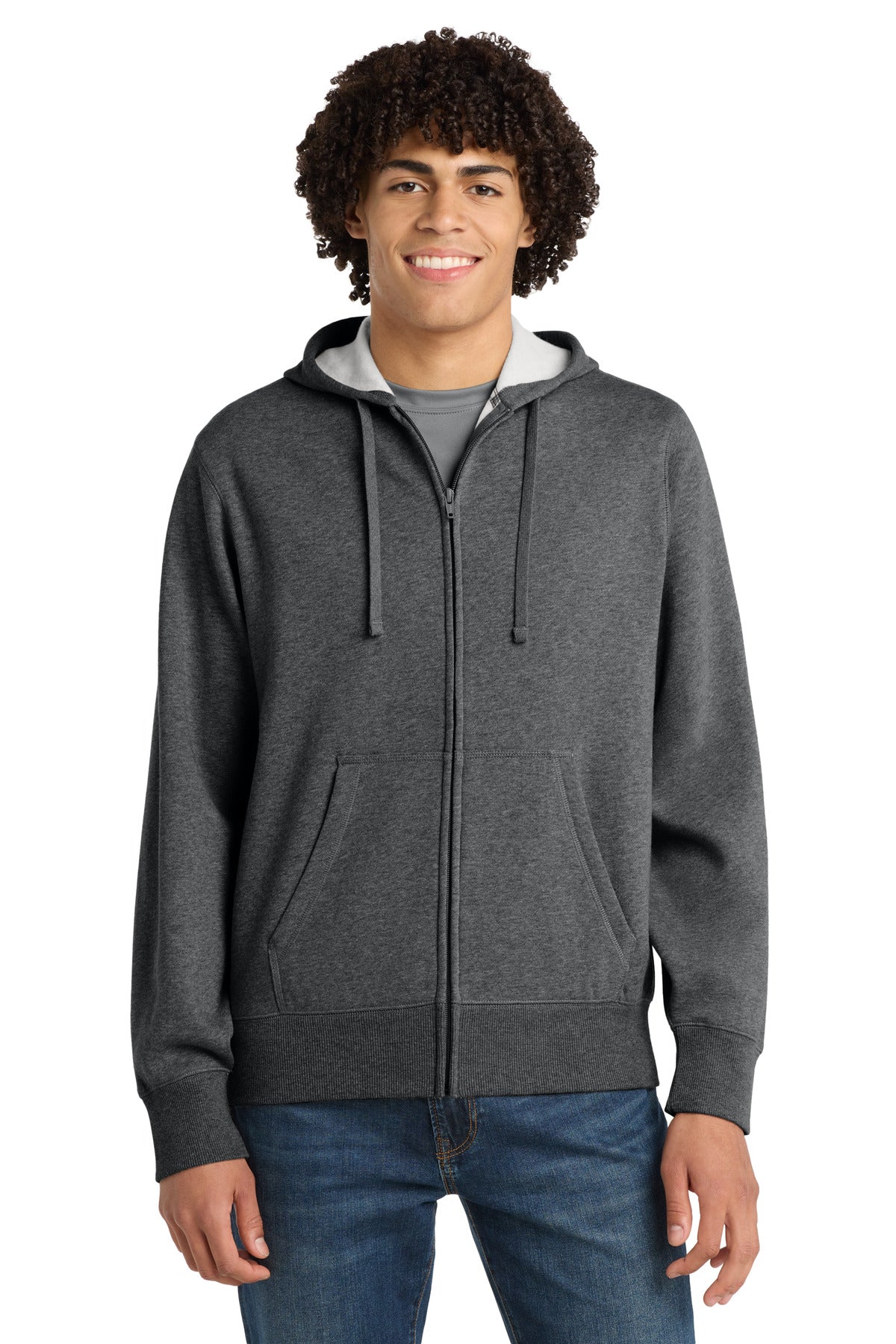 Custom Embroidery or DTF Print - Sport-Tek ® Full-Zip Hooded Sweatshirt. ST258