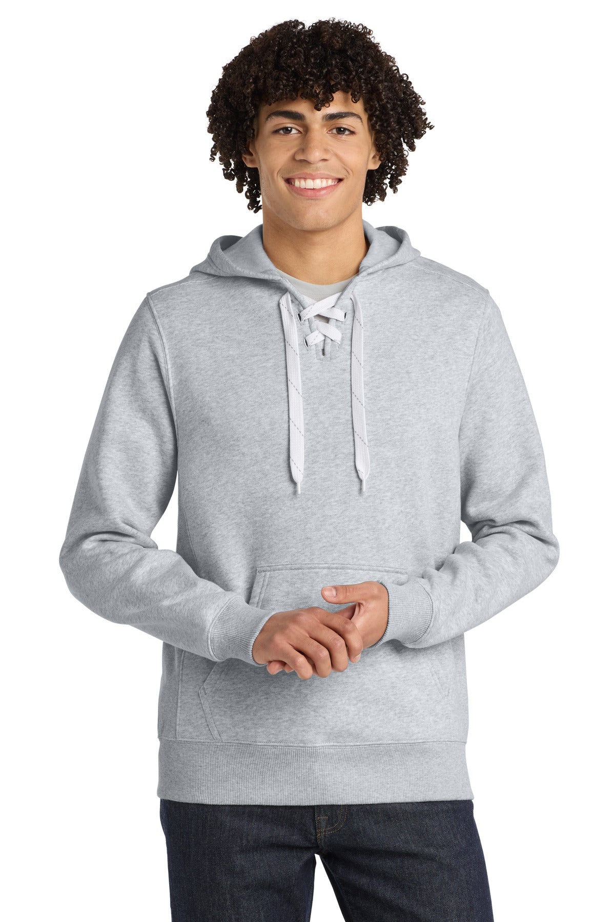 Custom Embroidery or DTF Print - Sport-Tek ® Lace Up Pullover Hooded Sweatshirt. ST271