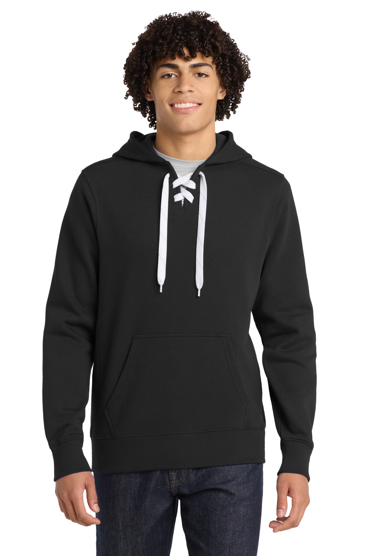 Custom Embroidery or DTF Print - Sport-Tek ® Lace Up Pullover Hooded Sweatshirt. ST271