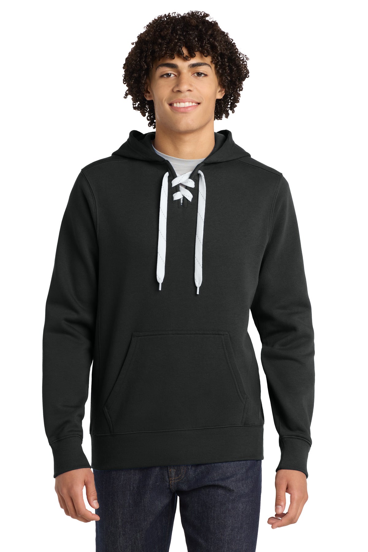 Custom Embroidery or DTF Print - Sport-Tek ® Lace Up Pullover Hooded Sweatshirt. ST271