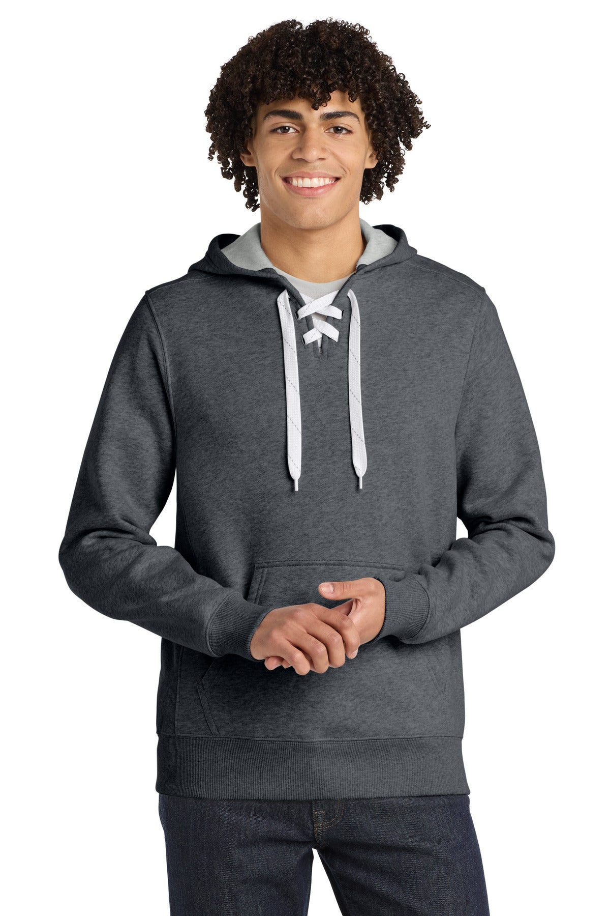 Custom Embroidery or DTF Print - Sport-Tek ® Lace Up Pullover Hooded Sweatshirt. ST271