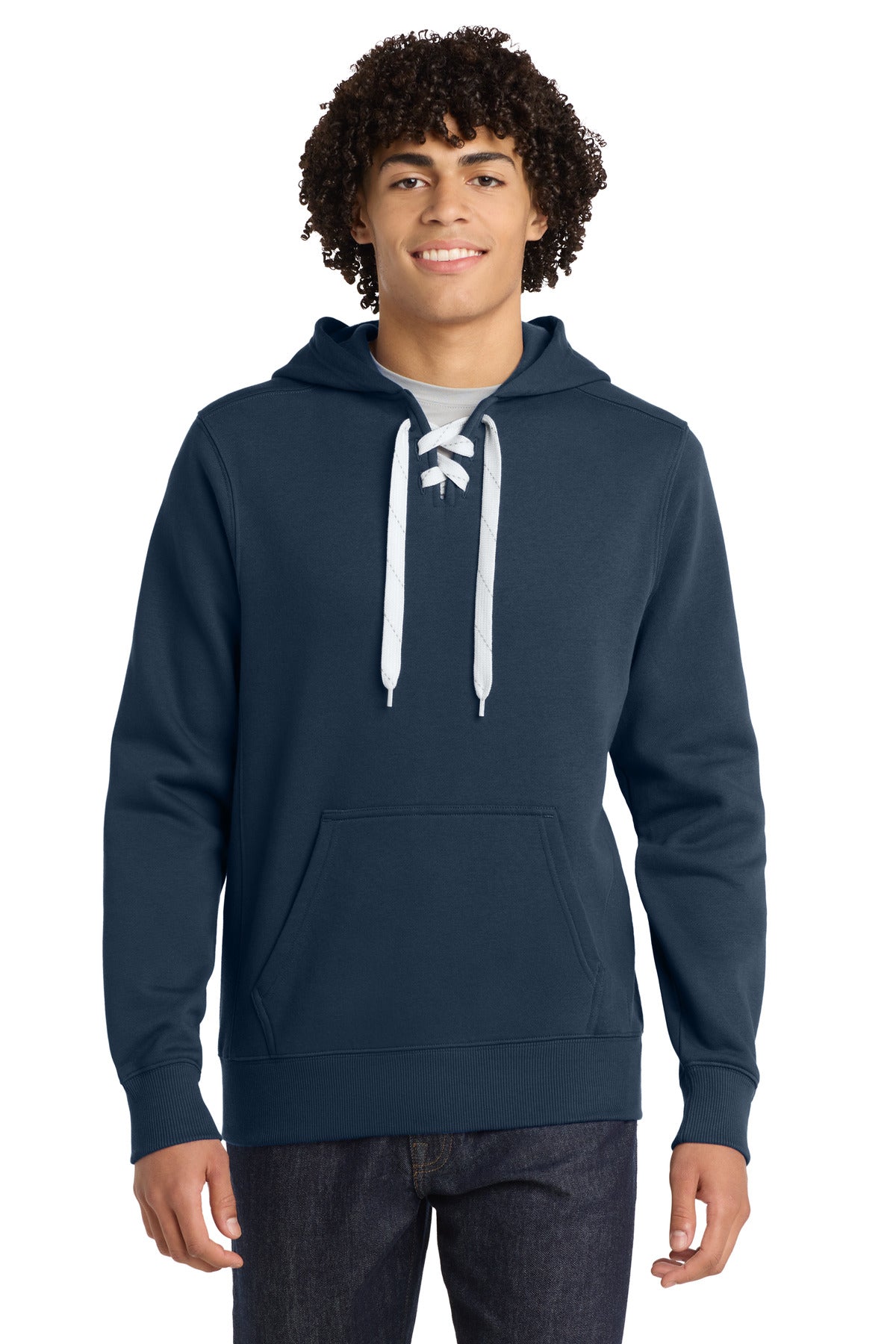 Custom Embroidery or DTF Print - Sport-Tek ® Lace Up Pullover Hooded Sweatshirt. ST271