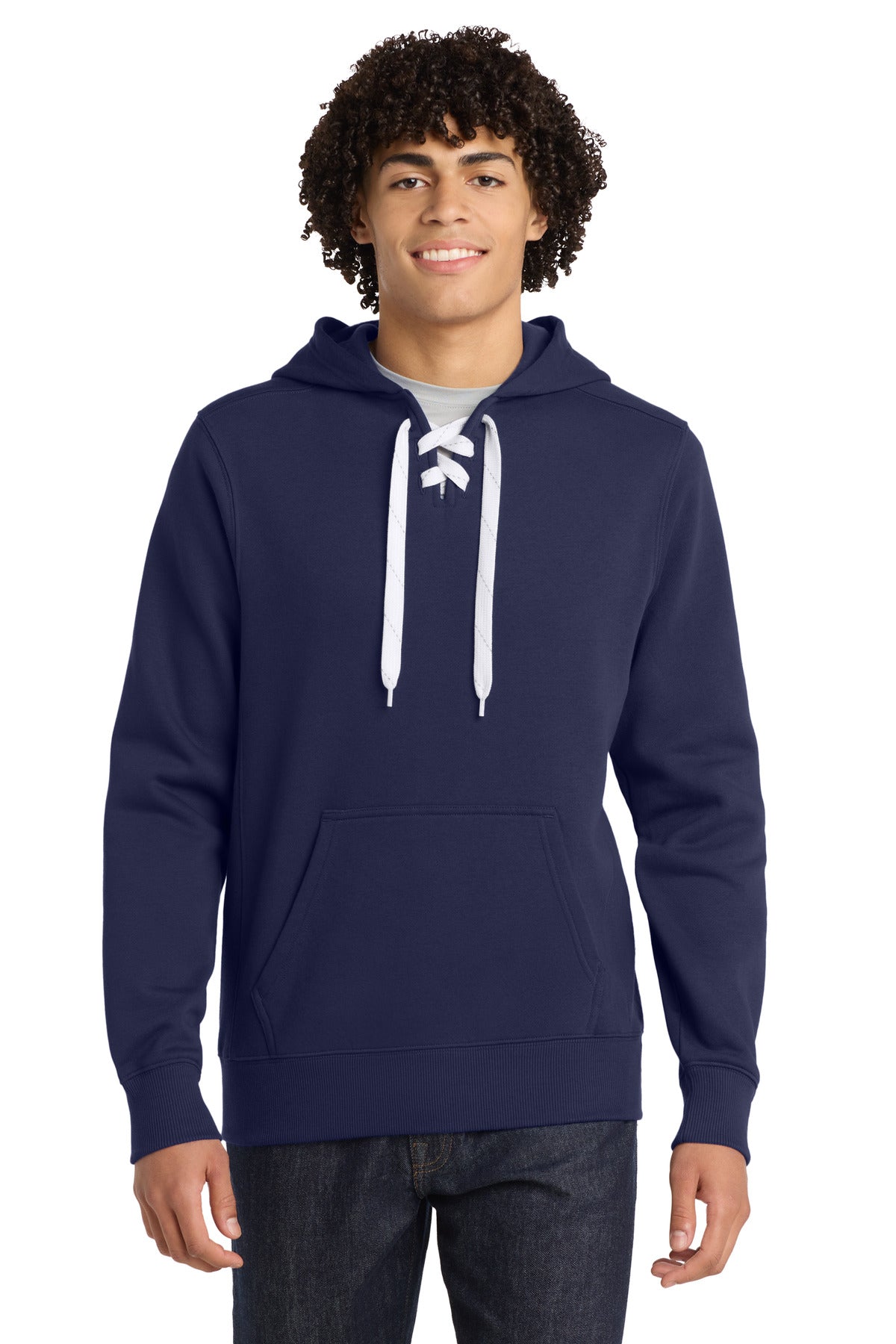 Custom Embroidery or DTF Print - Sport-Tek ® Lace Up Pullover Hooded Sweatshirt. ST271