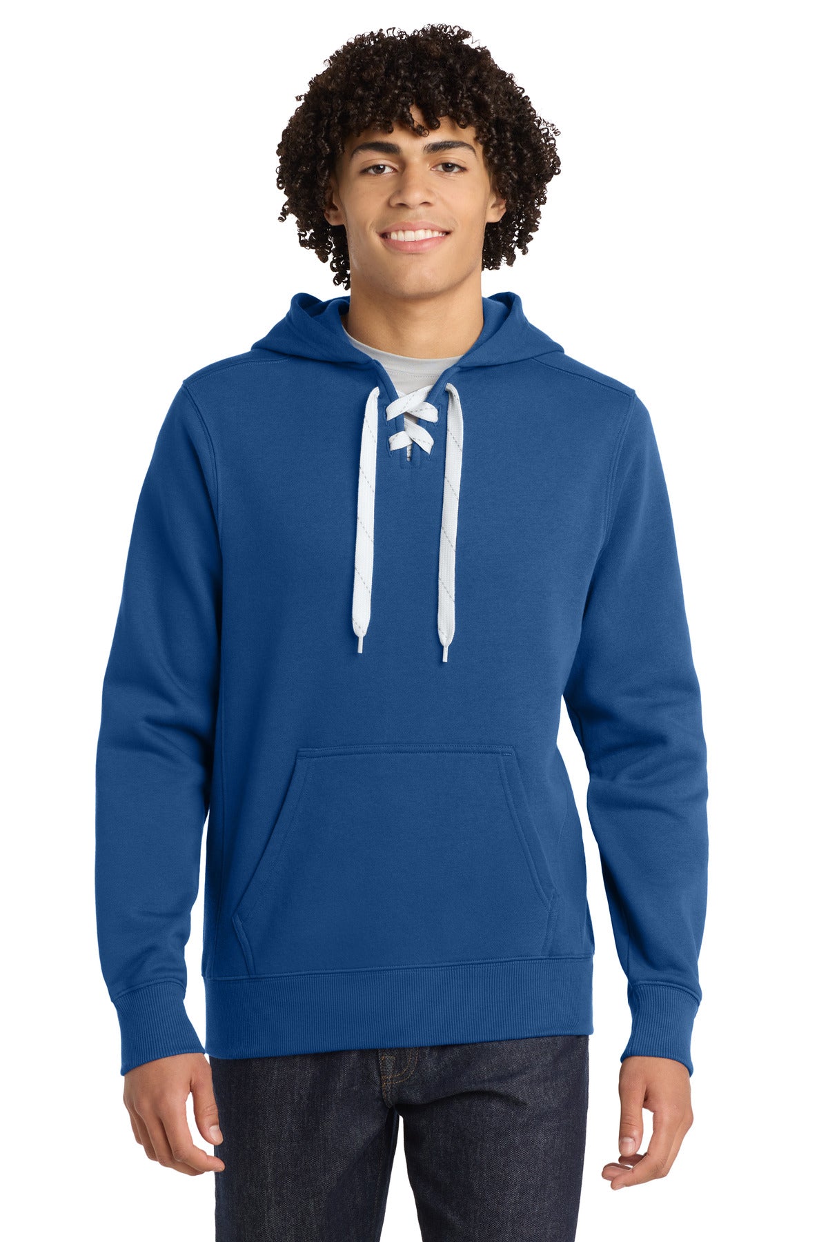Custom Embroidery or DTF Print - Sport-Tek ® Lace Up Pullover Hooded Sweatshirt. ST271