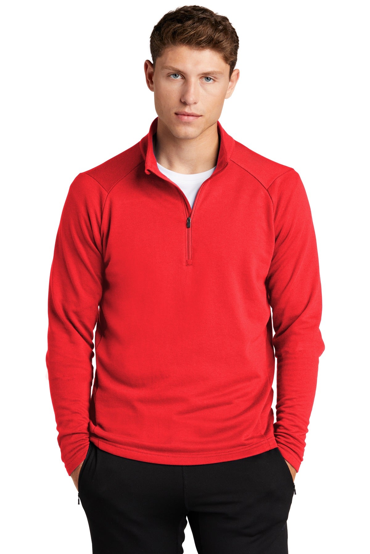 Custom Embroidered or DTF Print on Sport-Tek ® Lightweight French Terry 1/4-Zip Pullover. ST273