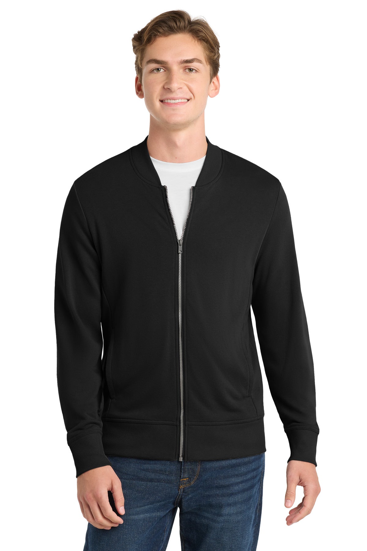 Custom Embroidery or DTF Print - Sport-Tek ® Lightweight French Terry Bomber. ST274