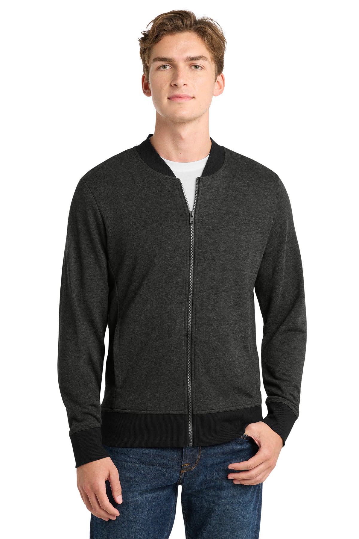 Custom Embroidery or DTF Print - Sport-Tek ® Lightweight French Terry Bomber. ST274
