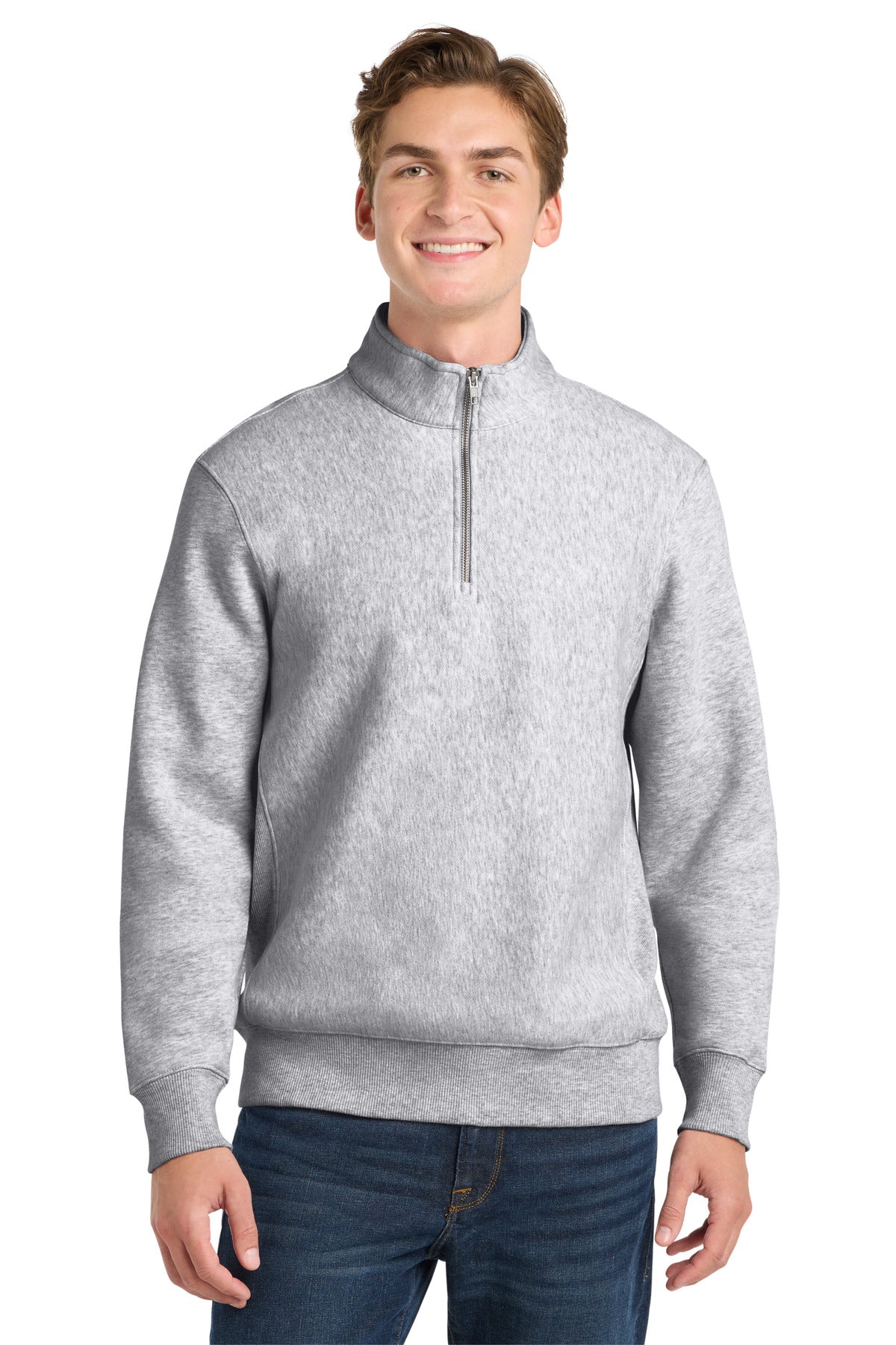 Custom Embroidery or DTF Print - Sport-Tek ® Super Heavyweight 1/4-Zip Pullover Sweatshirt. ST283