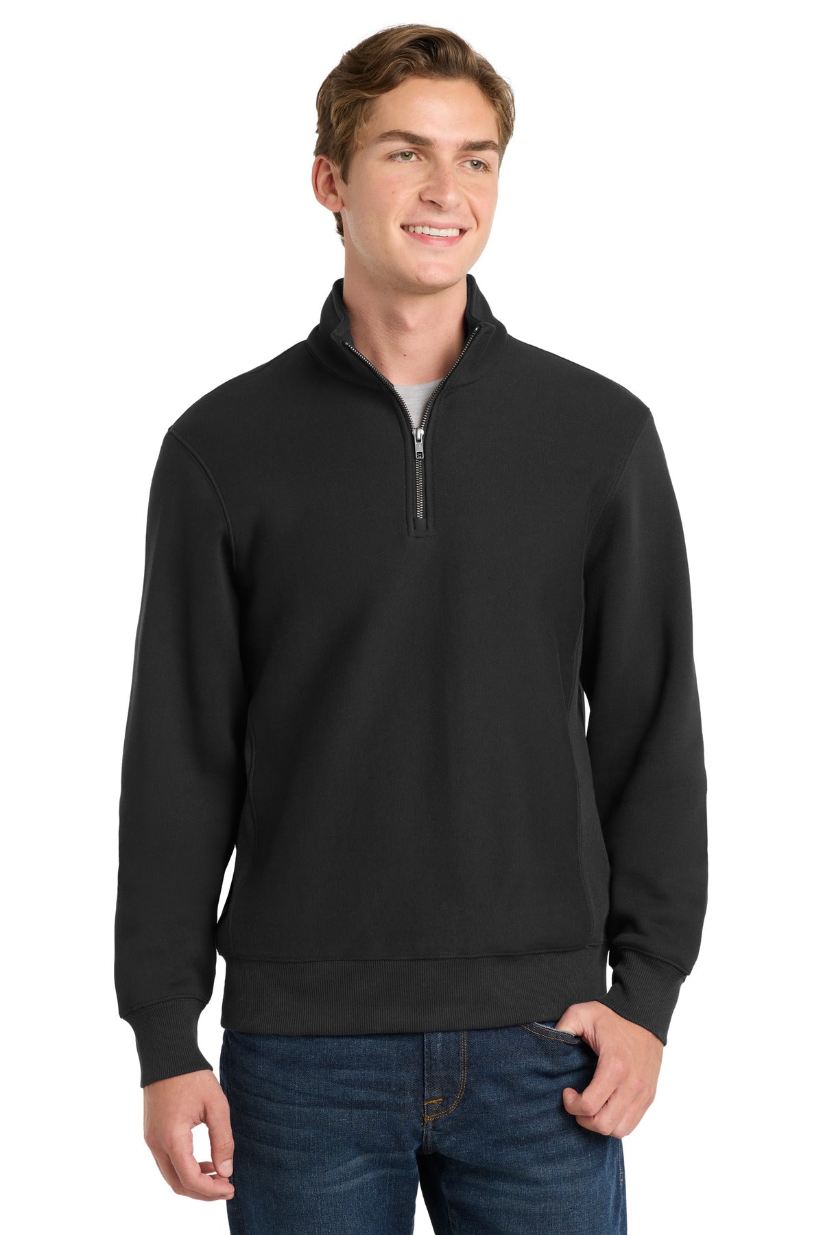 Custom Embroidery or DTF Print - Sport-Tek ® Super Heavyweight 1/4-Zip Pullover Sweatshirt. ST283