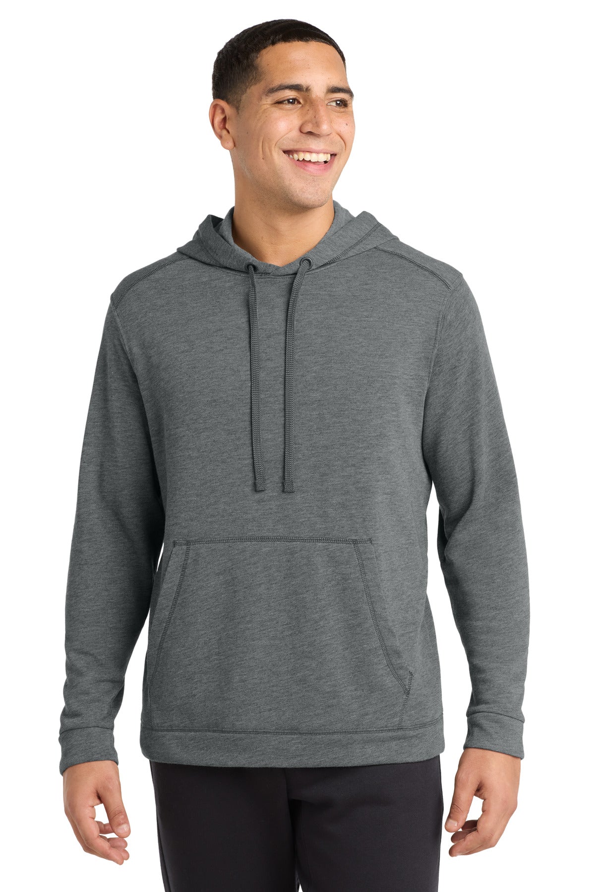 Custom Embroidery or DTF Print - Sport-Tek ® PosiCharge ® Tri-Blend Wicking Fleece Hooded Pullover. ST296