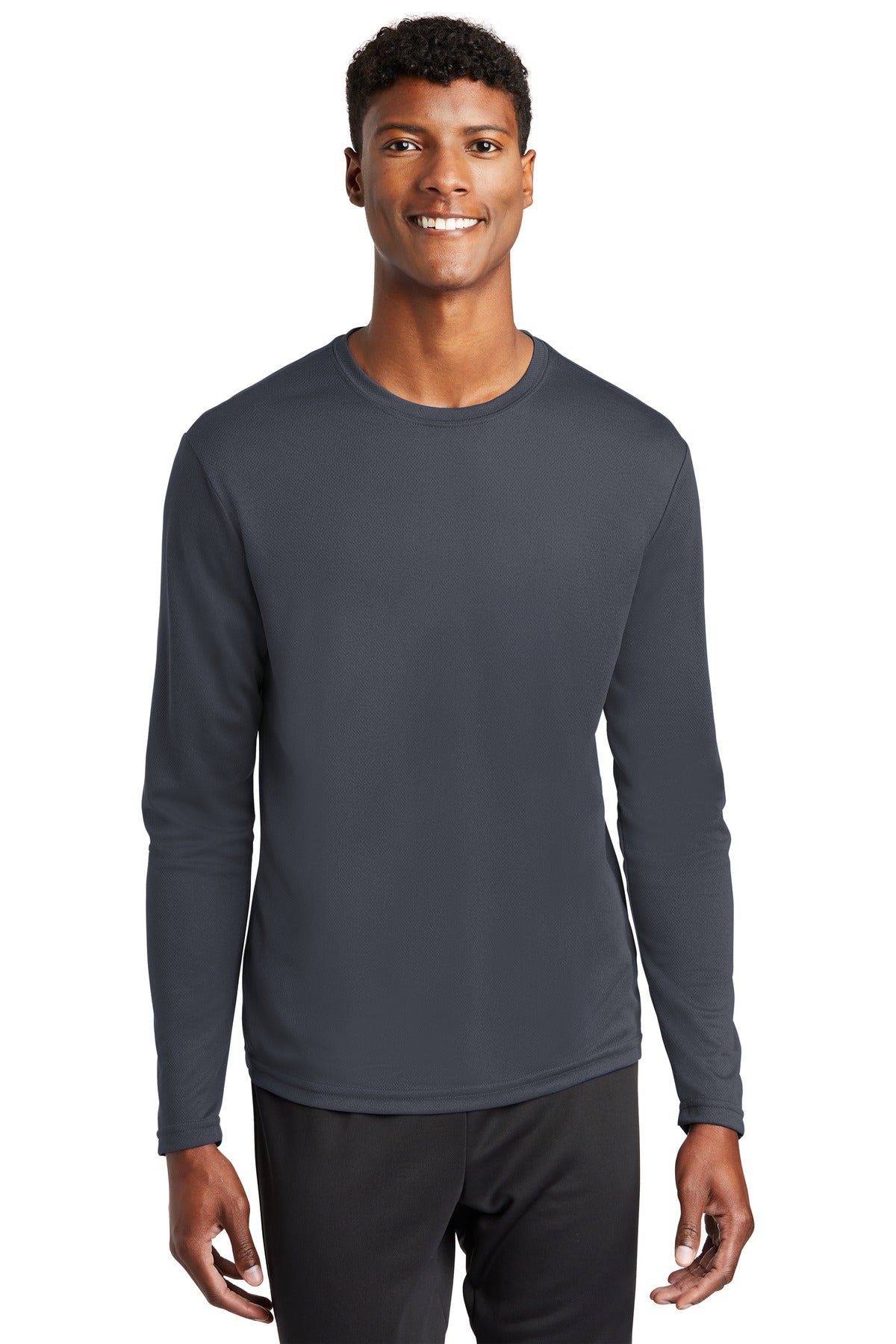 Custom Embroidered - Sport-Tek® PosiCharge® RacerMesh® Long Sleeve Tee. ST340LS