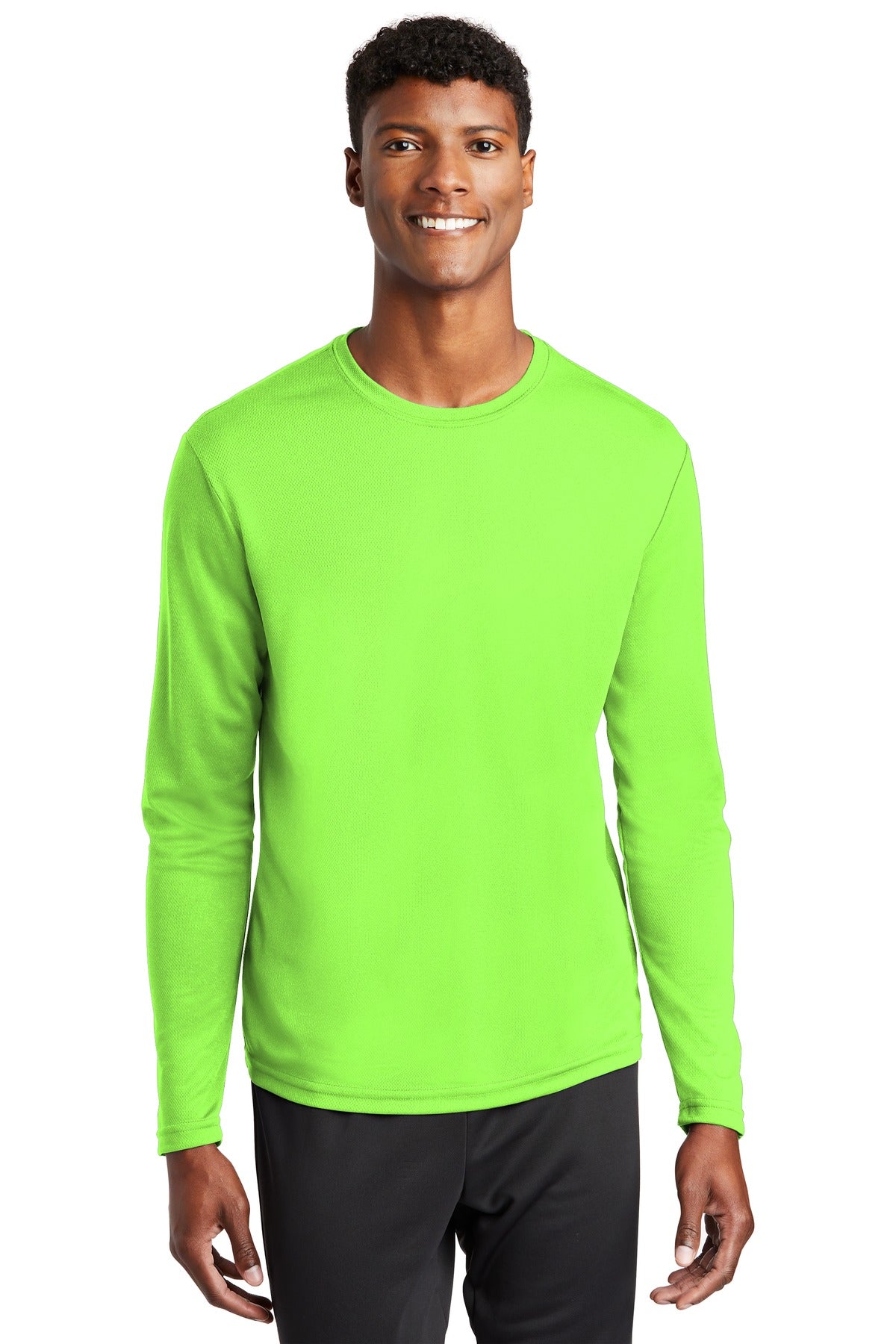 Custom Embroidered - Sport-Tek® PosiCharge® RacerMesh® Long Sleeve Tee. ST340LS