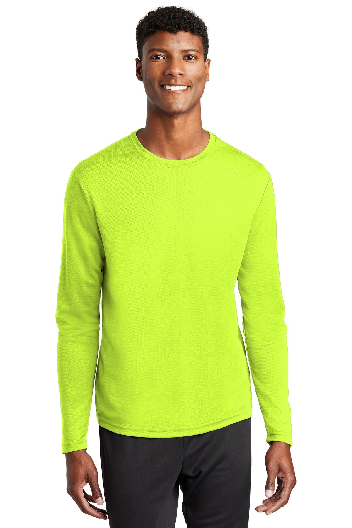 Custom Embroidered - Sport-Tek® PosiCharge® RacerMesh® Long Sleeve Tee. ST340LS