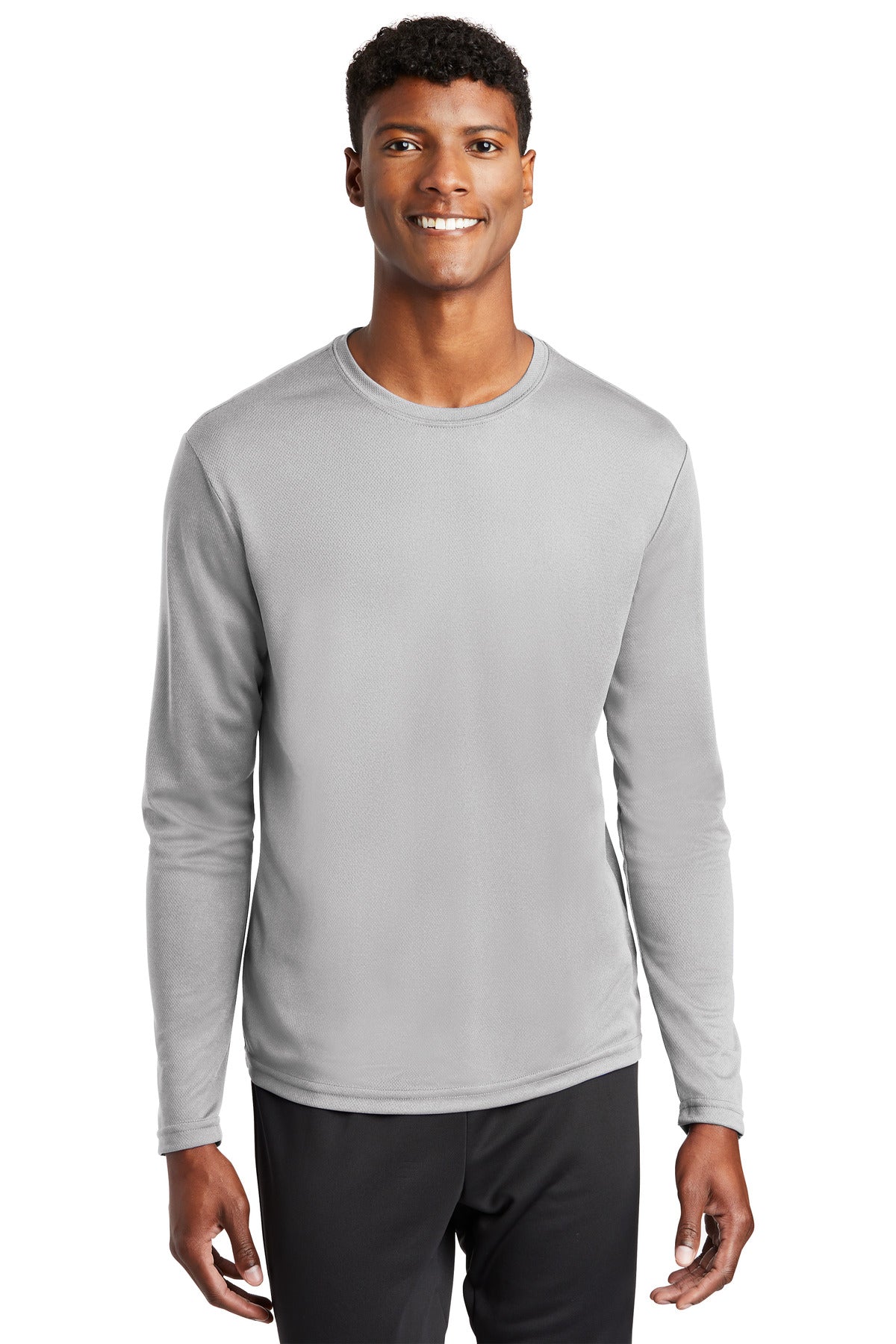 Custom Embroidered - Sport-Tek® PosiCharge® RacerMesh® Long Sleeve Tee. ST340LS