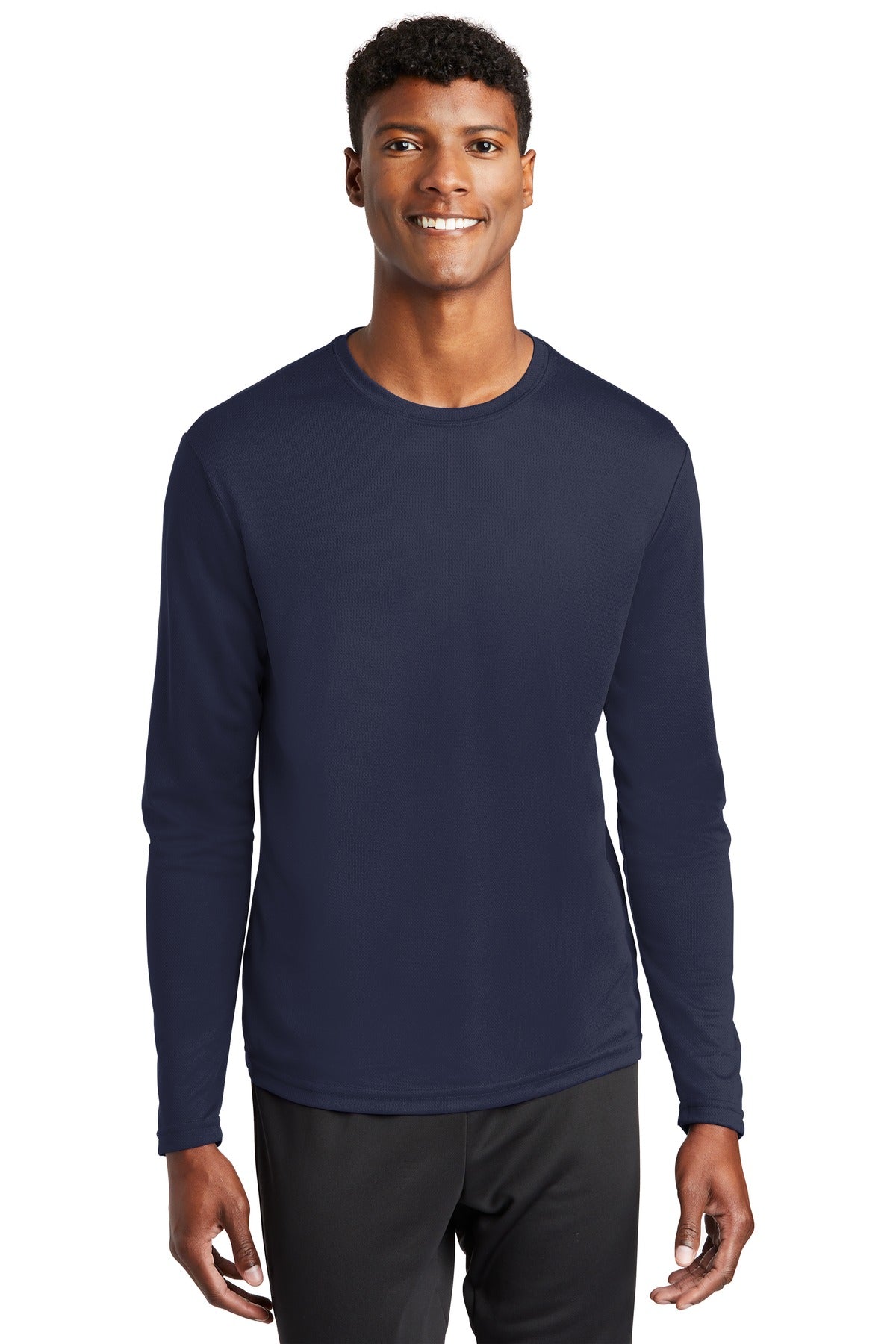 Custom Embroidered - Sport-Tek® PosiCharge® RacerMesh® Long Sleeve Tee. ST340LS