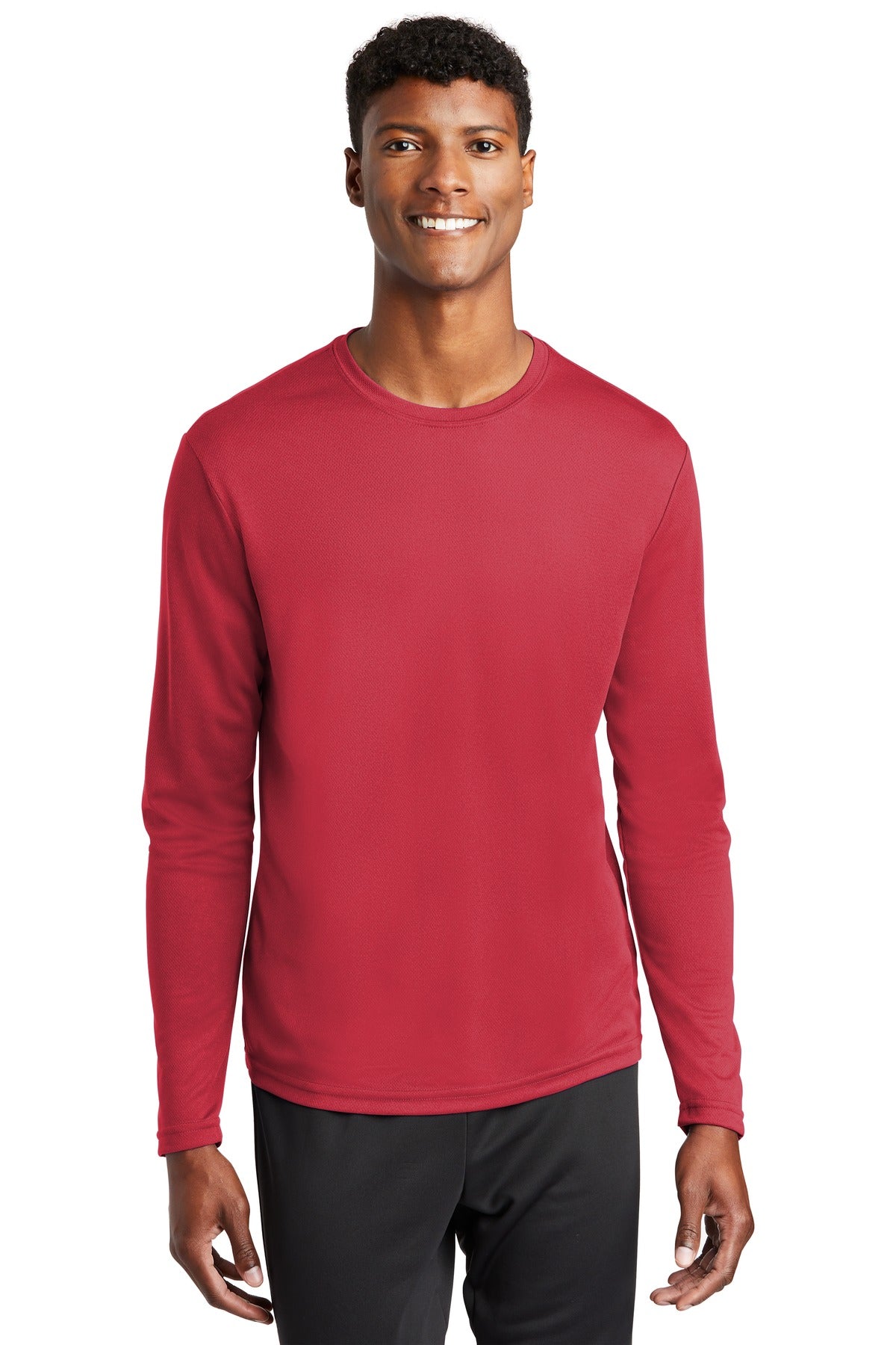 Custom Embroidered - Sport-Tek® PosiCharge® RacerMesh® Long Sleeve Tee. ST340LS