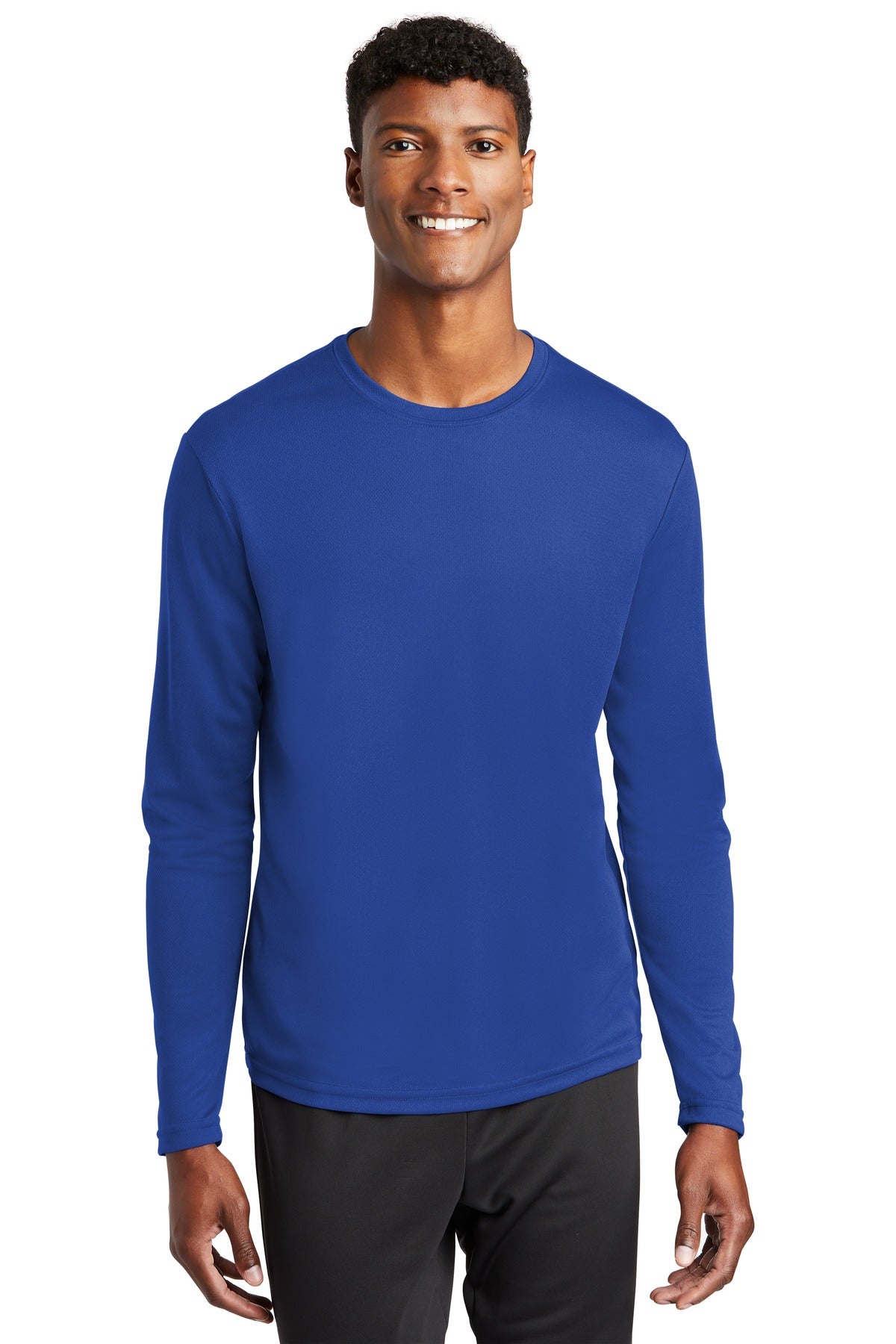 Custom Embroidered - Sport-Tek® PosiCharge® RacerMesh® Long Sleeve Tee. ST340LS
