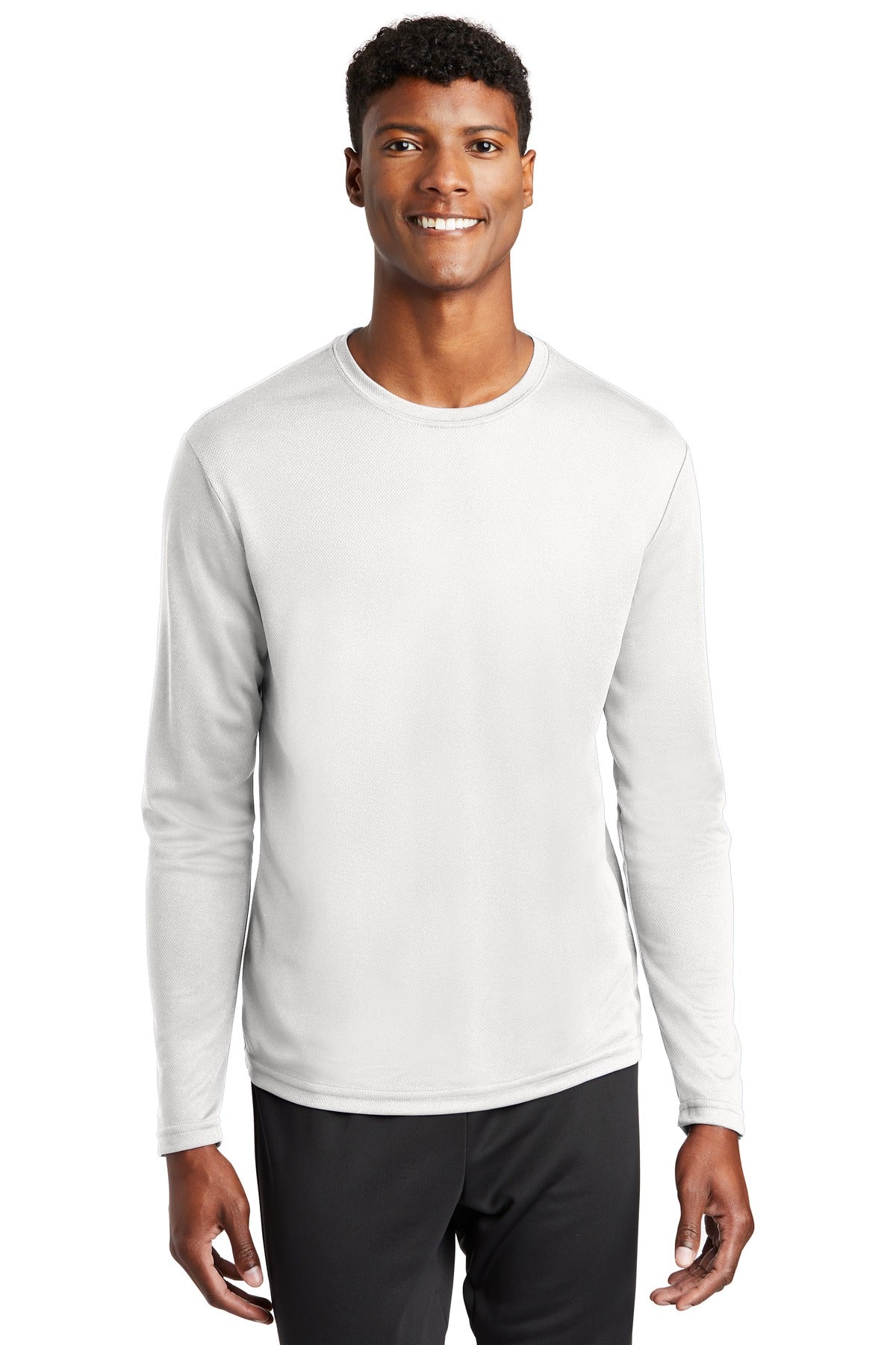 Custom Embroidered - Sport-Tek® PosiCharge® RacerMesh® Long Sleeve Tee. ST340LS
