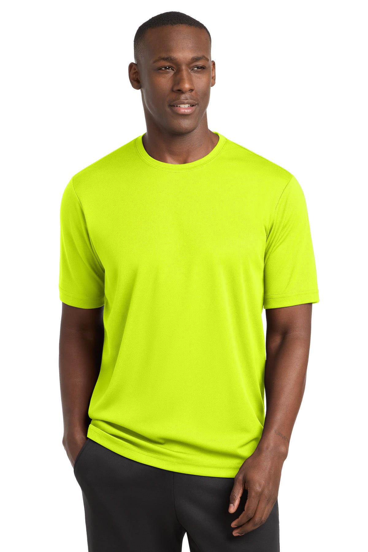 Custom Embroidery or DTF Print - Sport-Tek ® PosiCharge ® RacerMesh ® Tee. ST340