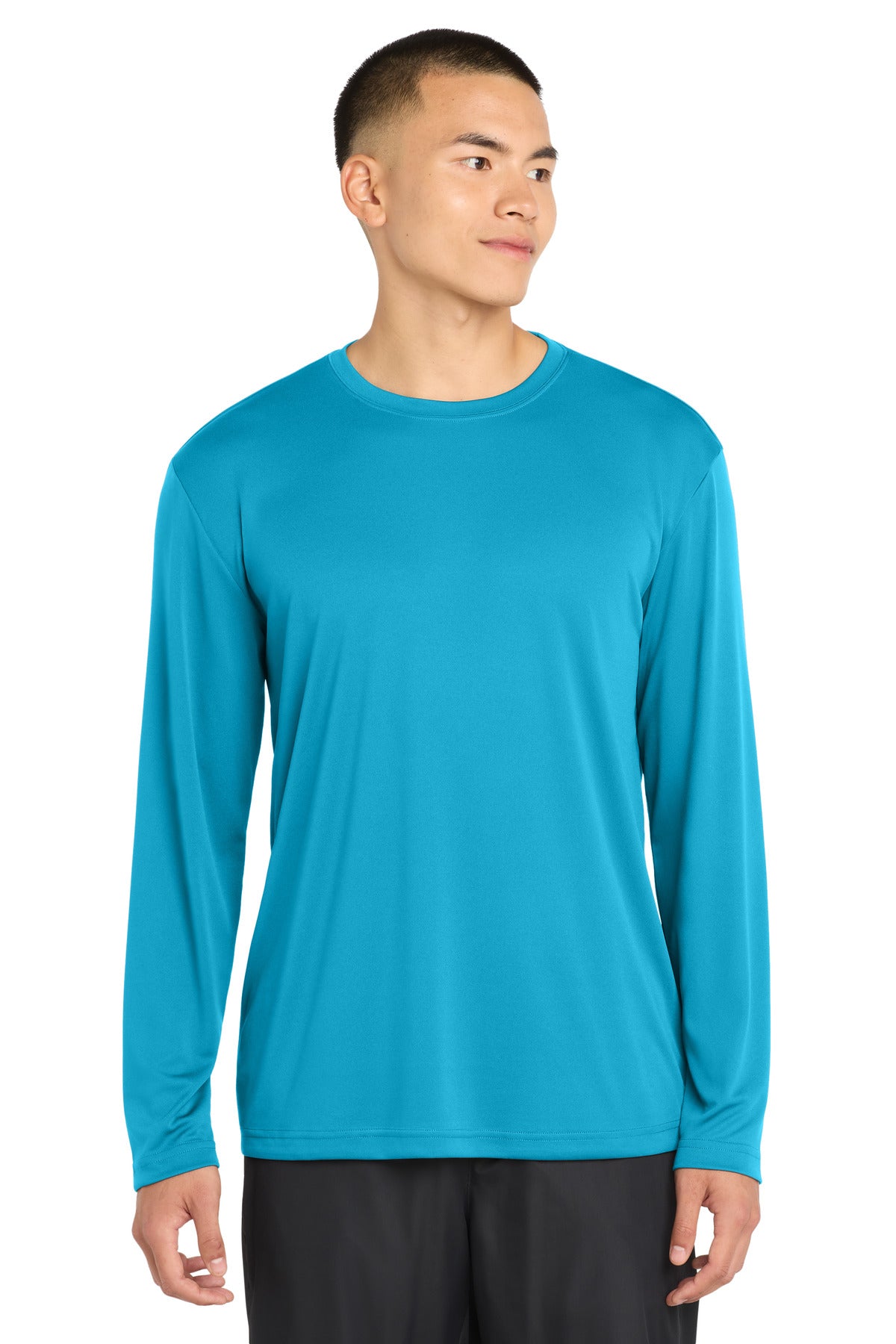 Custom Embroidery or DTF Print - Sport-Tek ® Long Sleeve PosiCharge ® Competitor™ Tee. ST350LS