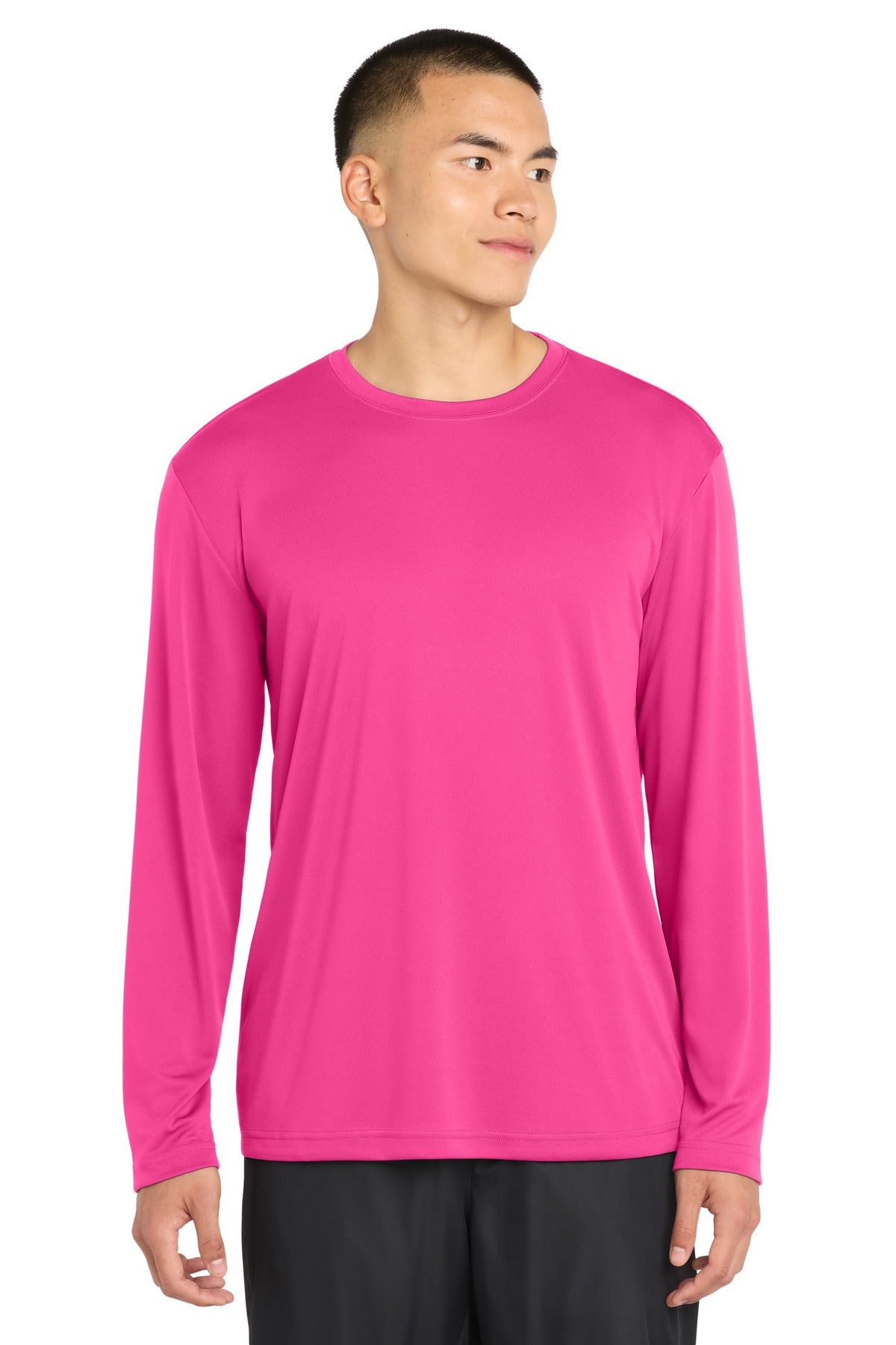 Custom Embroidery or DTF Print - Sport-Tek ® Long Sleeve PosiCharge ® Competitor™ Tee. ST350LS