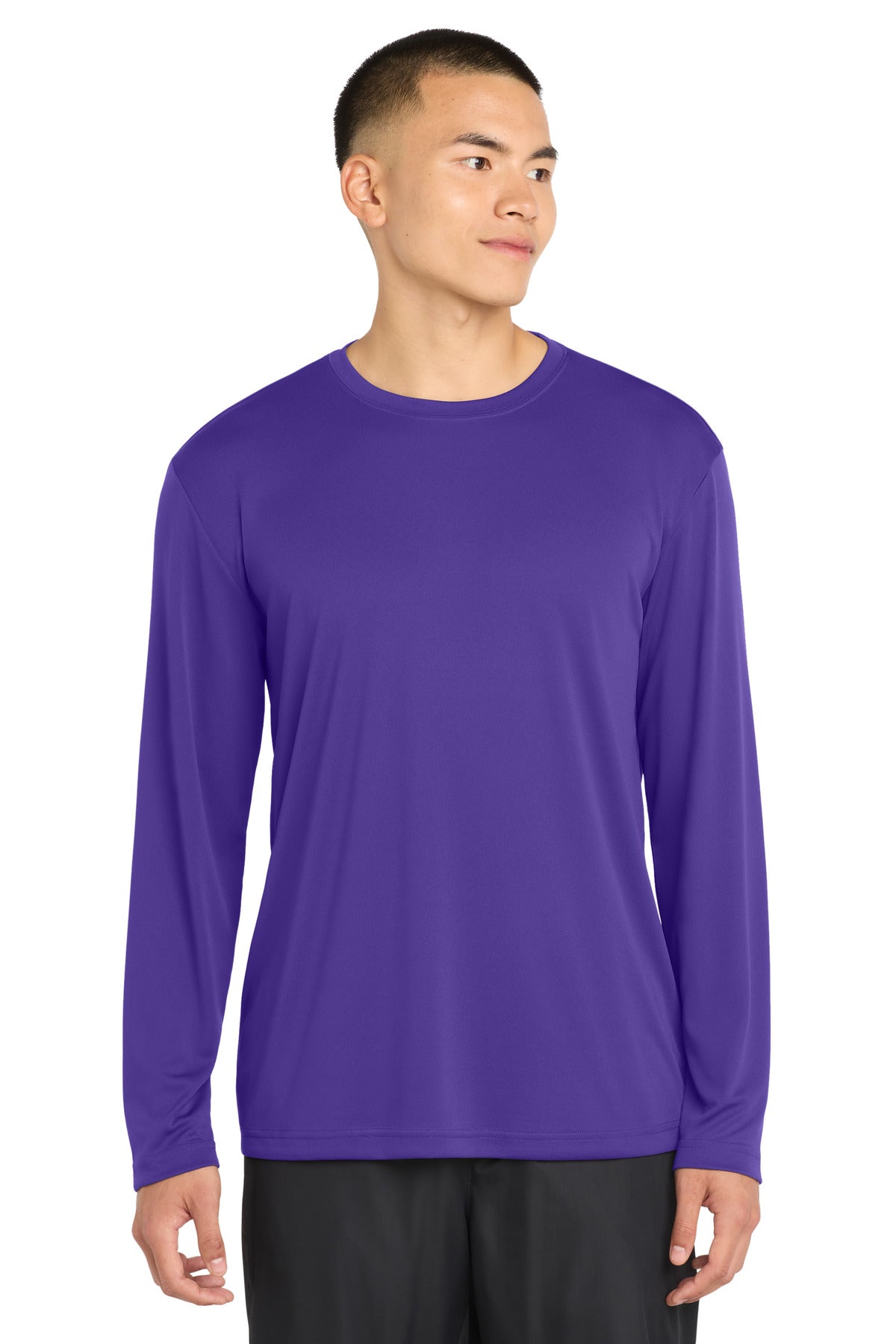 Custom Embroidery or DTF Print - Sport-Tek ® Long Sleeve PosiCharge ® Competitor™ Tee. ST350LS