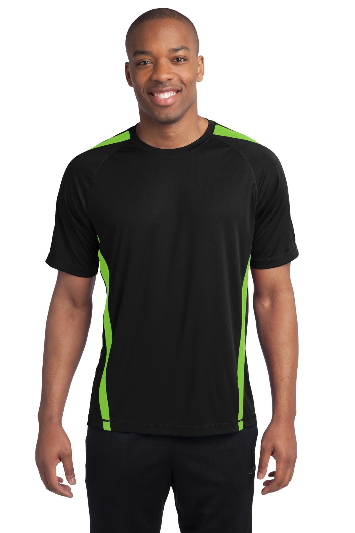 Custom Embroidered - Sport-Tek® Colorblock PosiCharge® Competitor™ Tee. ST351