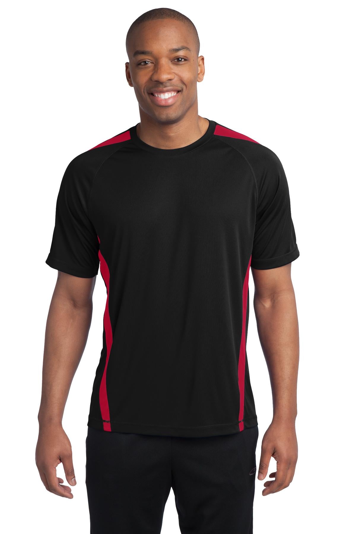 Custom Embroidered - Sport-Tek® Colorblock PosiCharge® Competitor™ Tee. ST351