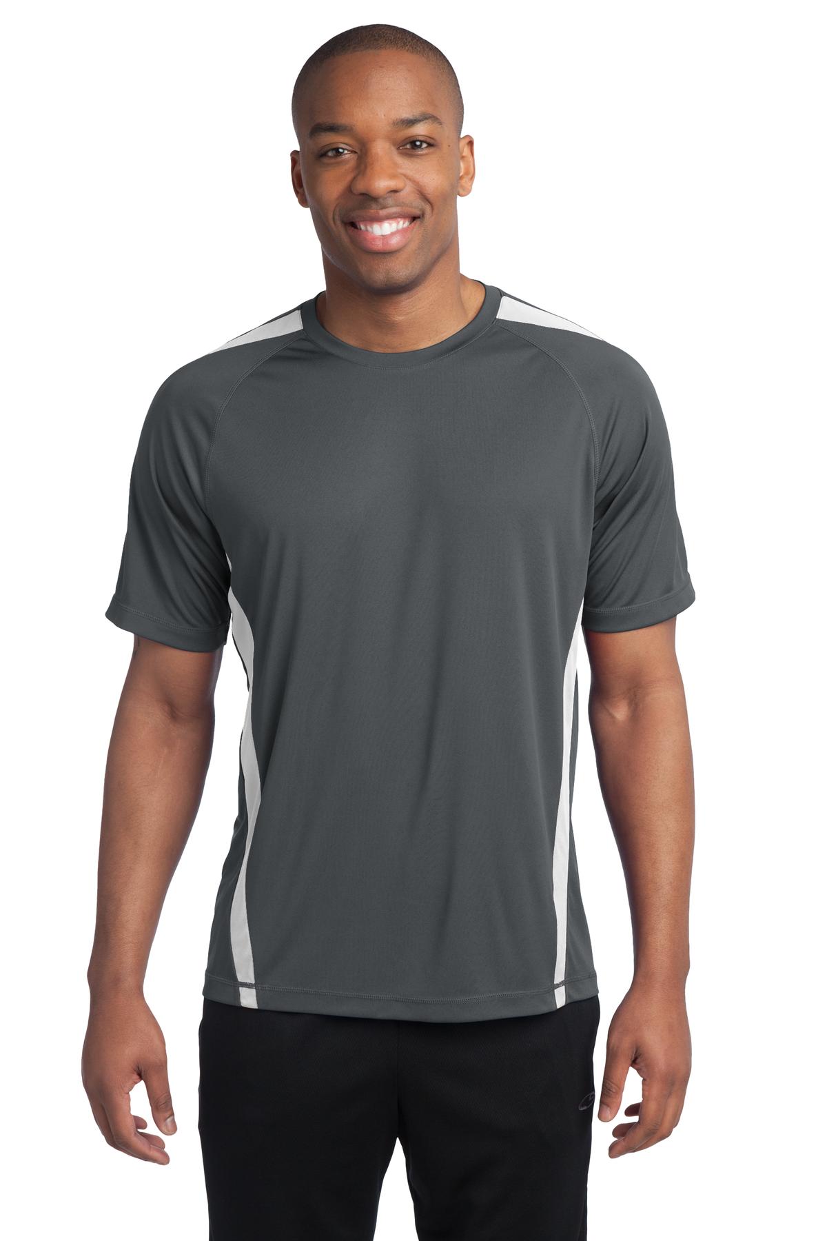 Custom Embroidered - Sport-Tek® Colorblock PosiCharge® Competitor™ Tee. ST351