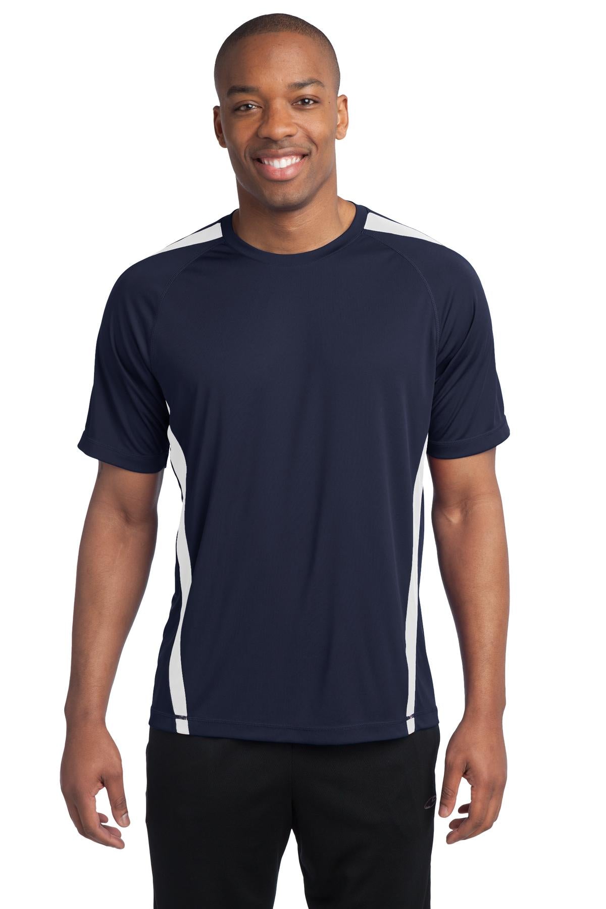 Custom Embroidered - Sport-Tek® Colorblock PosiCharge® Competitor™ Tee. ST351