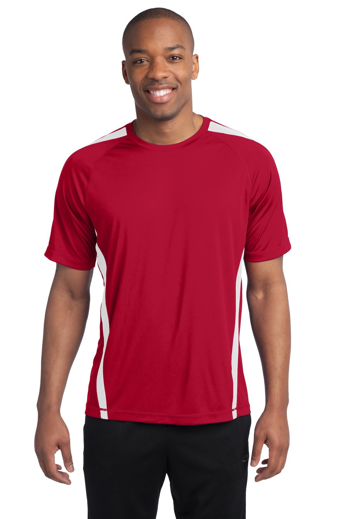 Custom Embroidered - Sport-Tek® Colorblock PosiCharge® Competitor™ Tee. ST351