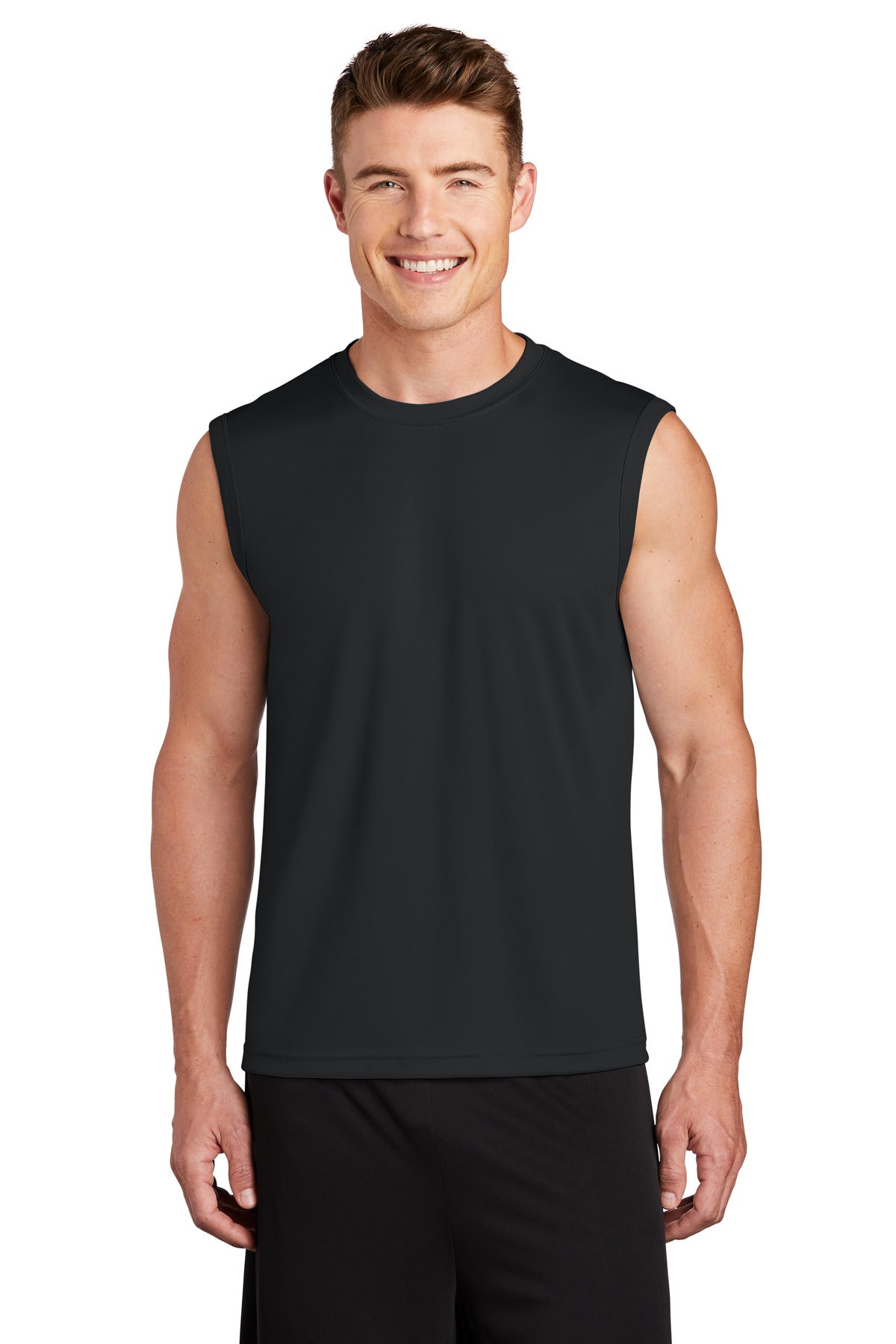 Custom Embroidered - Sport-Tek® Sleeveless PosiCharge® Competitor™ Tee. ST352