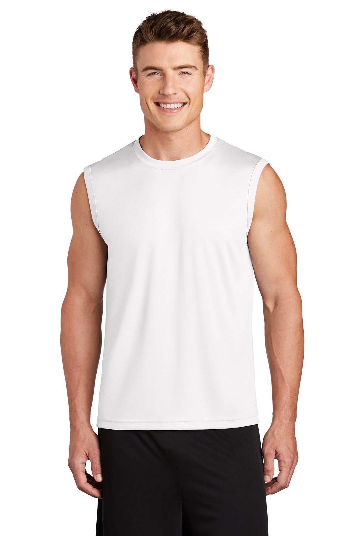 Custom Embroidered - Sport-Tek® Sleeveless PosiCharge® Competitor™ Tee. ST352