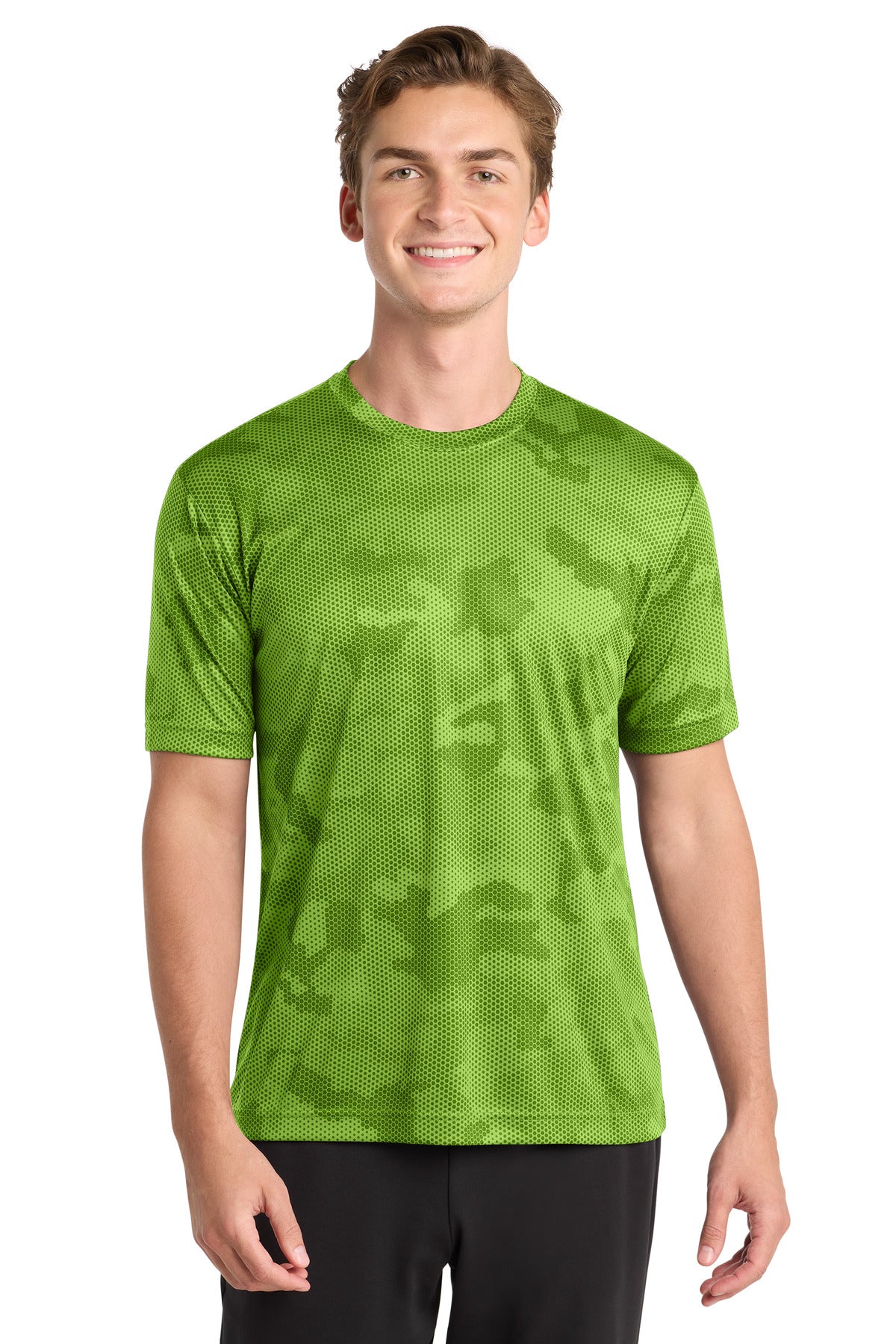 Custom Embroidery or DTF Print - Sport-Tek ® CamoHex Tee. ST370