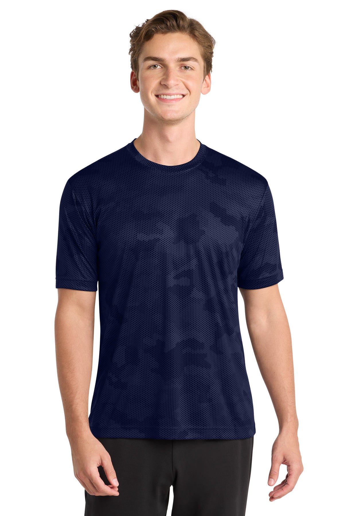 Custom Embroidery or DTF Print - Sport-Tek ® CamoHex Tee. ST370