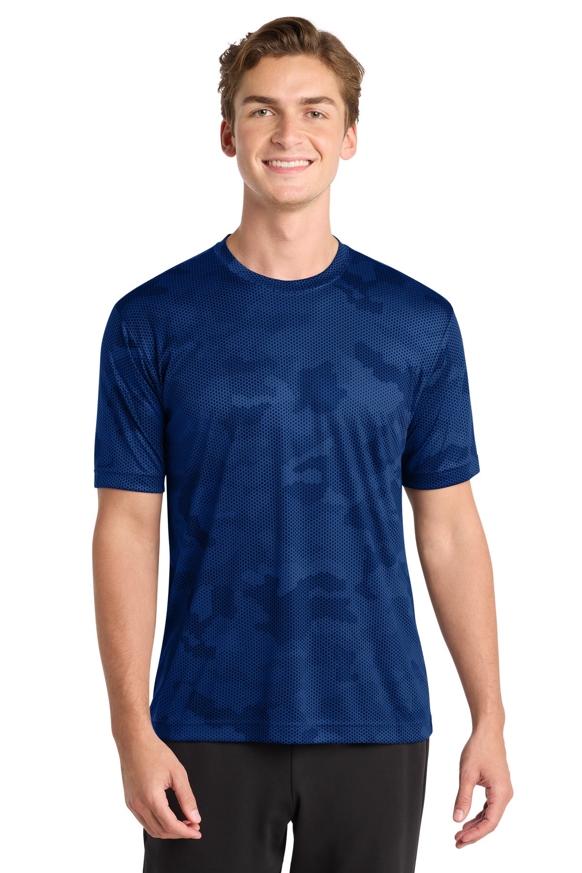 Custom Embroidery or DTF Print - Sport-Tek ® CamoHex Tee. ST370