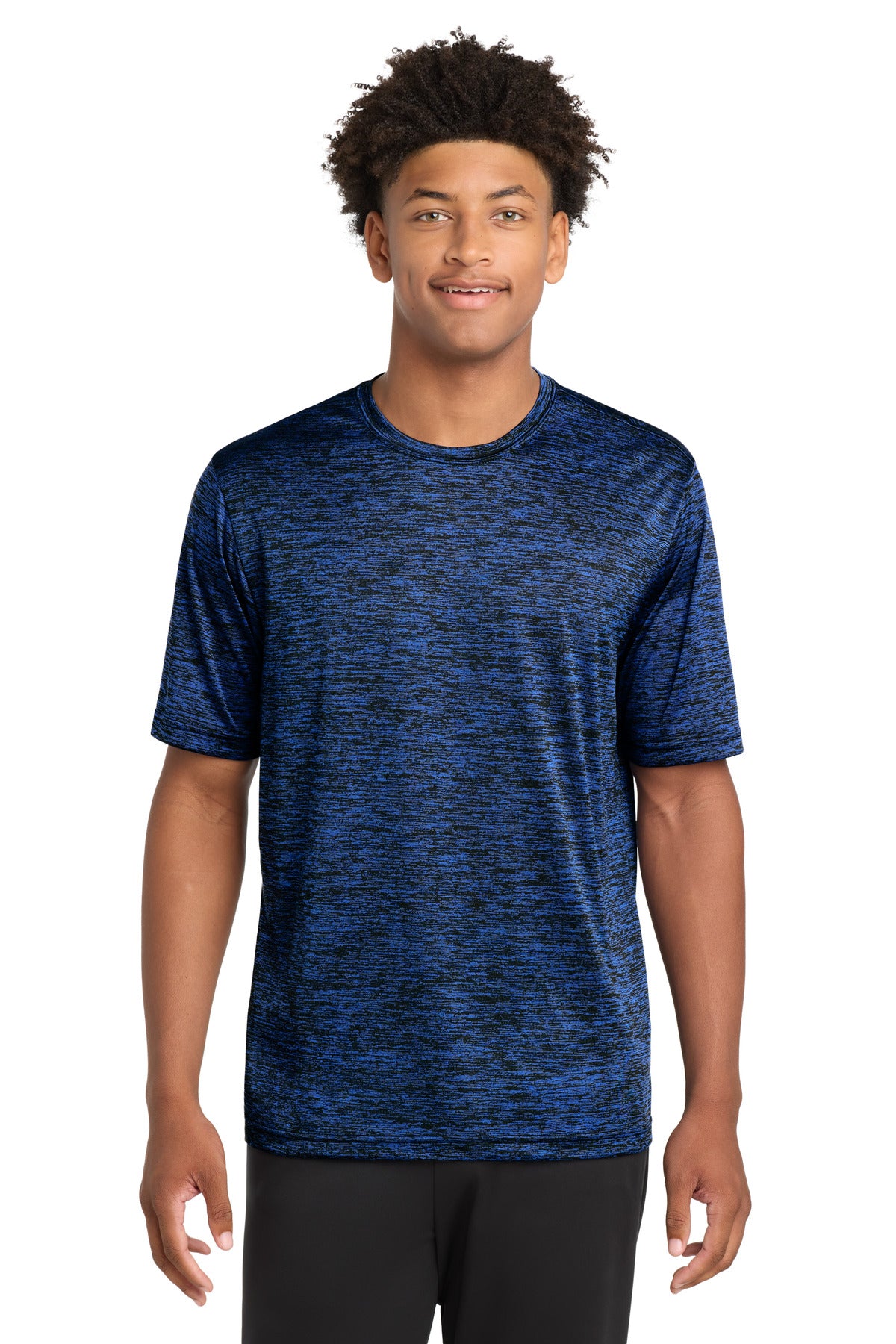 Custom Embroidery or DTF Print - Sport-Tek ® PosiCharge ® Electric Heather Tee. ST390