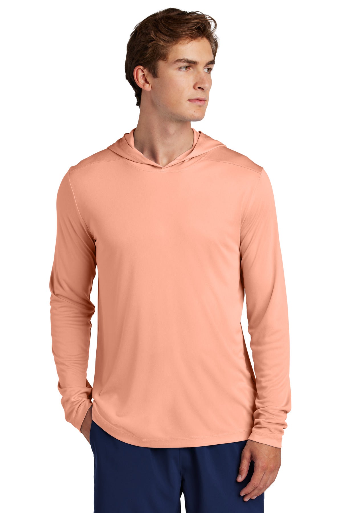 Custom Embroidery or DTF Print - Sport-Tek ® Posi-UV ® Pro Long Sleeve Hoodie ST420LSH