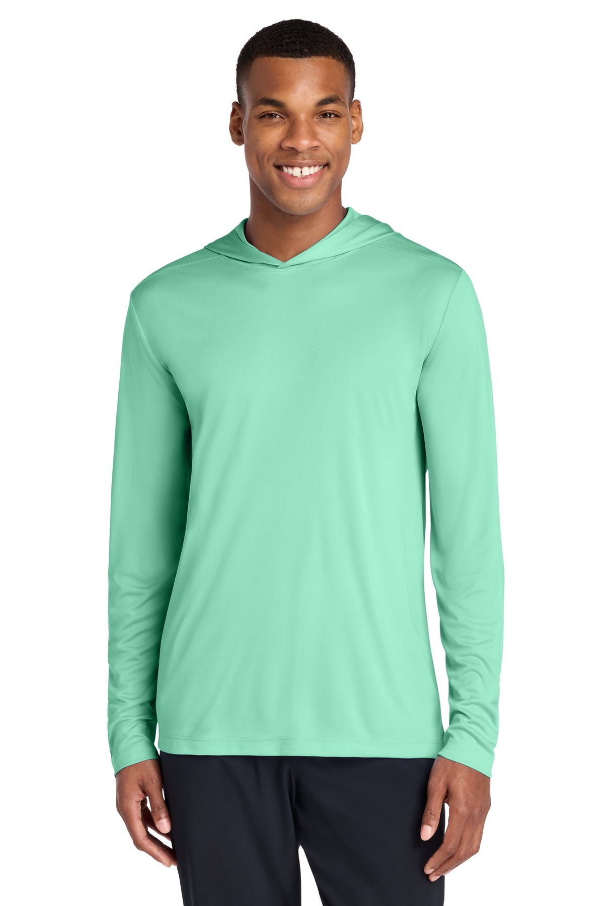 Custom Embroidery or DTF Print - Sport-Tek ® Posi-UV ® Pro Long Sleeve Hoodie ST420LSH