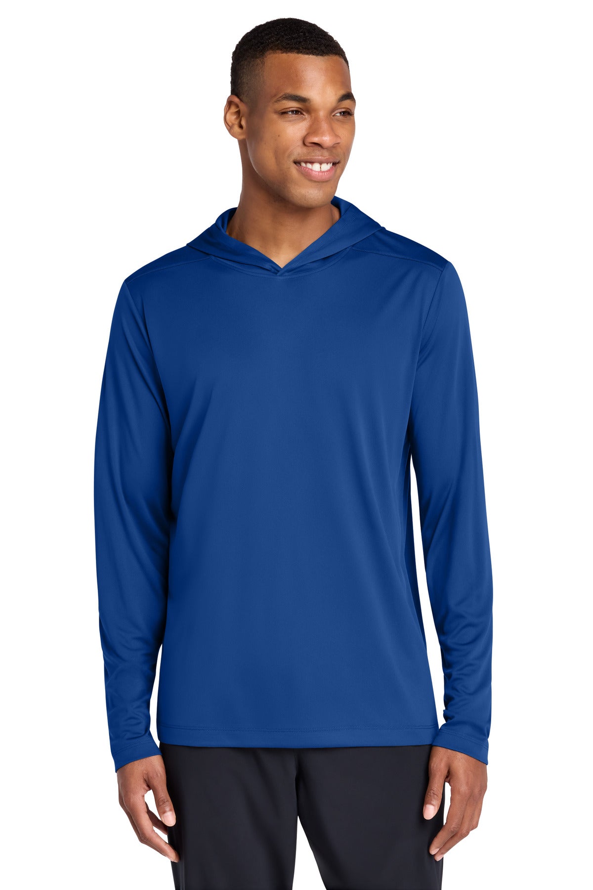 Custom Embroidery or DTF Print - Sport-Tek ® Posi-UV ® Pro Long Sleeve Hoodie ST420LSH