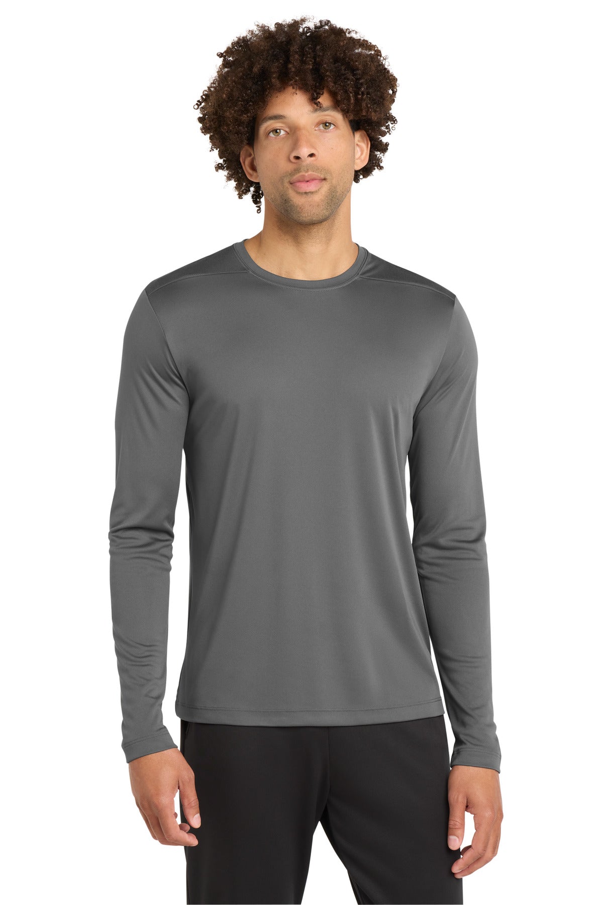Custom Embroidery or DTF Print - Sport-Tek ® Posi-UV ® Pro Long Sleeve Tee. ST420LS