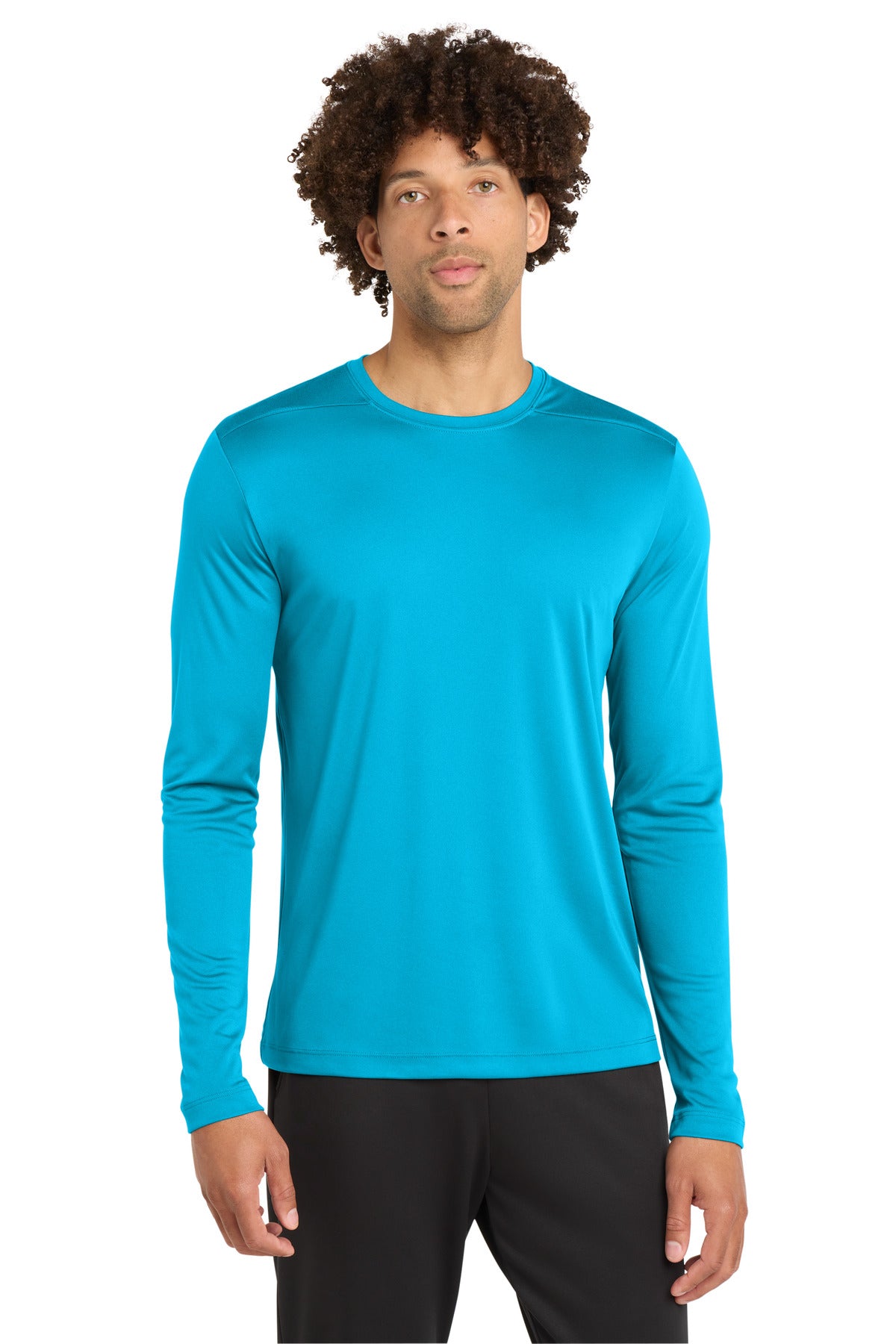 Custom Embroidery or DTF Print - Sport-Tek ® Posi-UV ® Pro Long Sleeve Tee. ST420LS