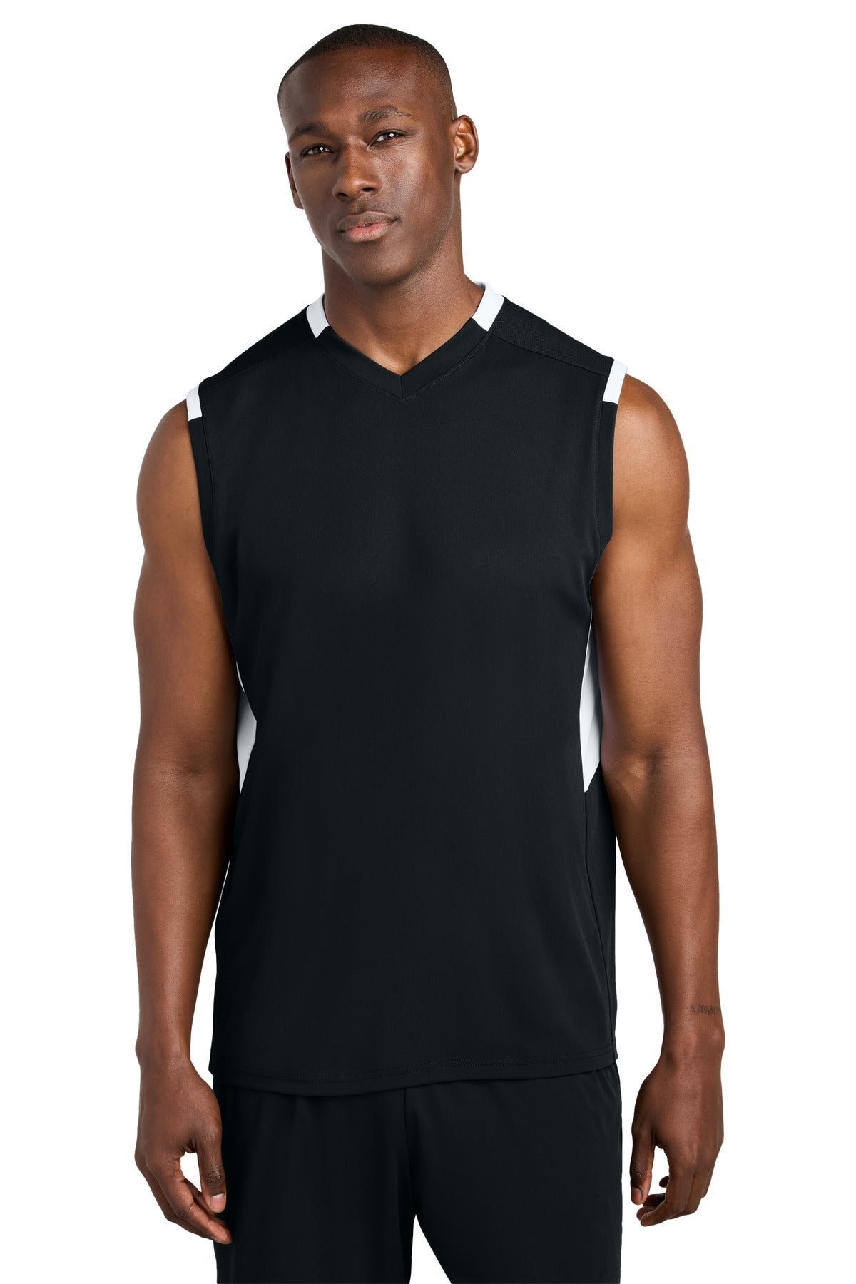 Custom Embroidery or DTF Print - Sport-Tek ® Club Sleeveless V-Neck ST441