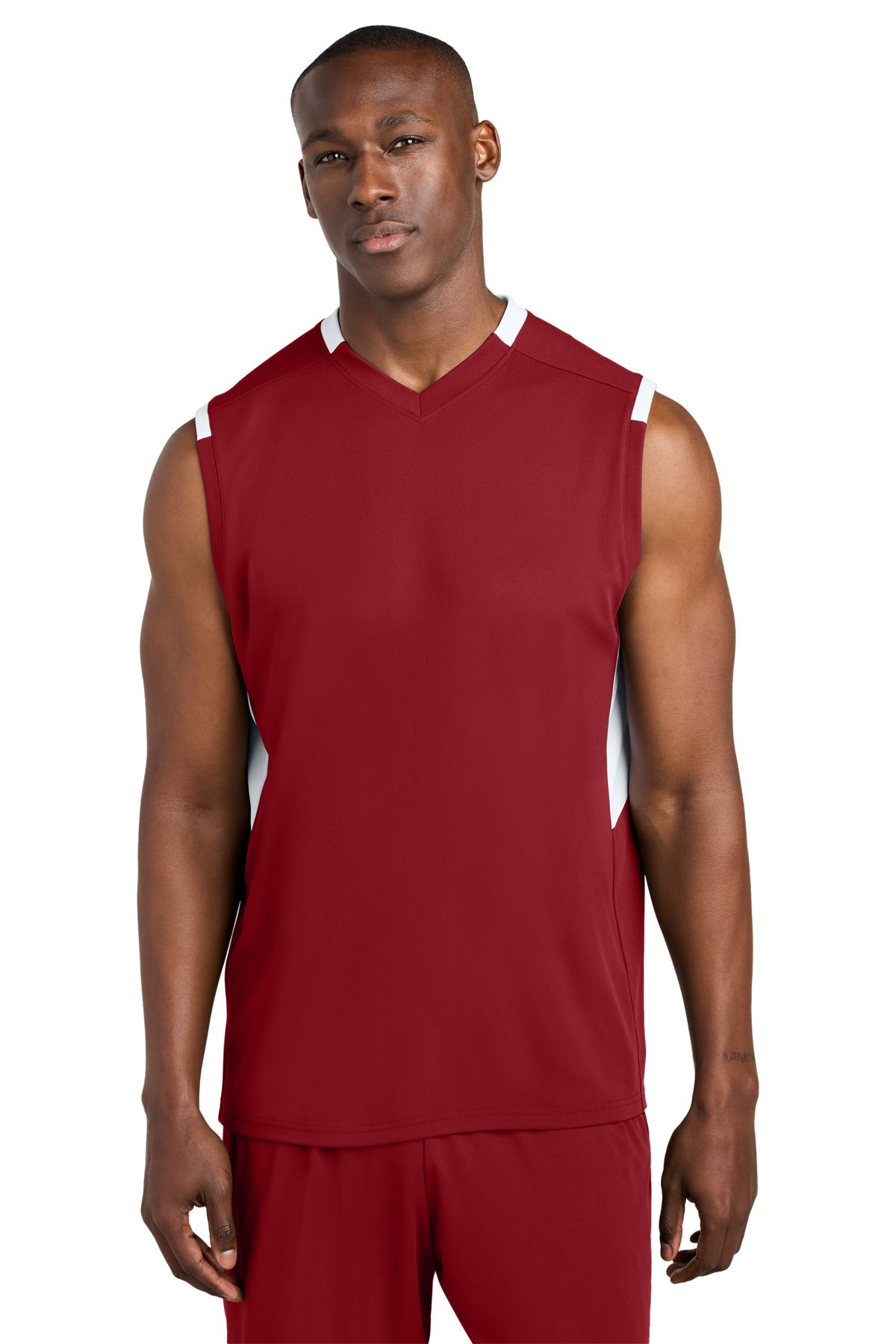 Custom Embroidery or DTF Print - Sport-Tek ® Club Sleeveless V-Neck ST441