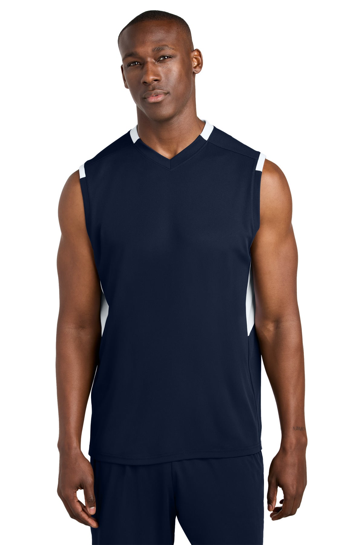 Custom Embroidery or DTF Print - Sport-Tek ® Club Sleeveless V-Neck ST441