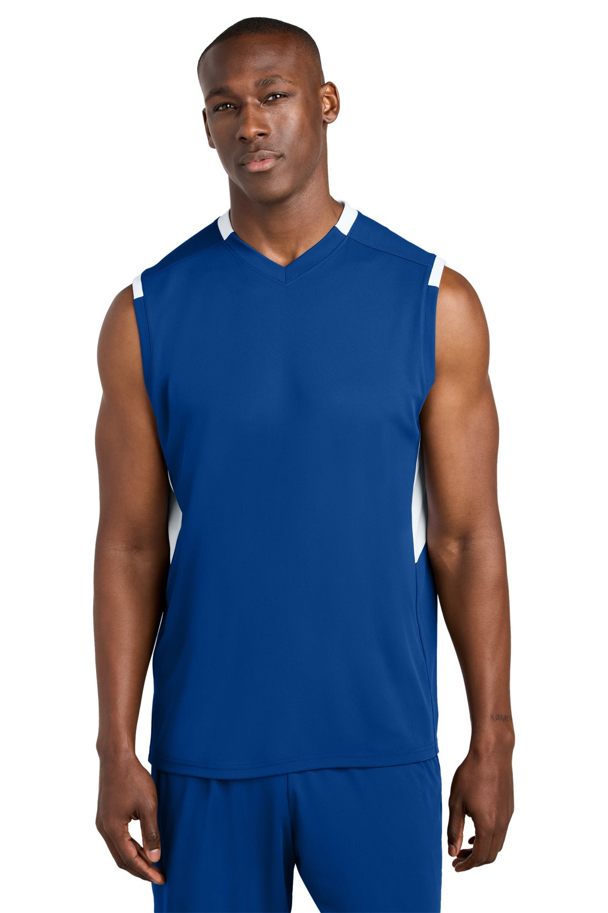 Custom Embroidery or DTF Print - Sport-Tek ® Club Sleeveless V-Neck ST441
