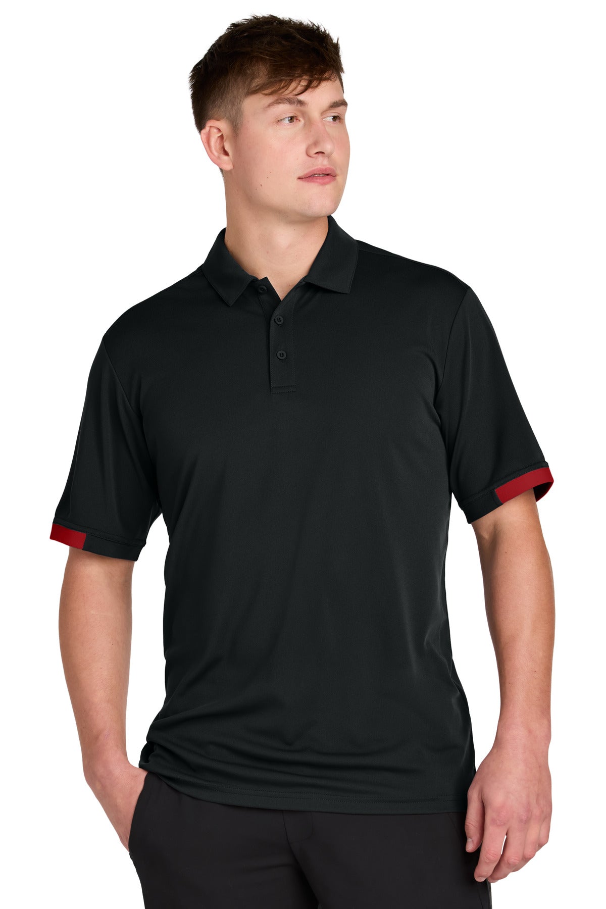 Custom Embroidery or DTF Print - Sport-Tek ® Club Colorblock Polo ST444