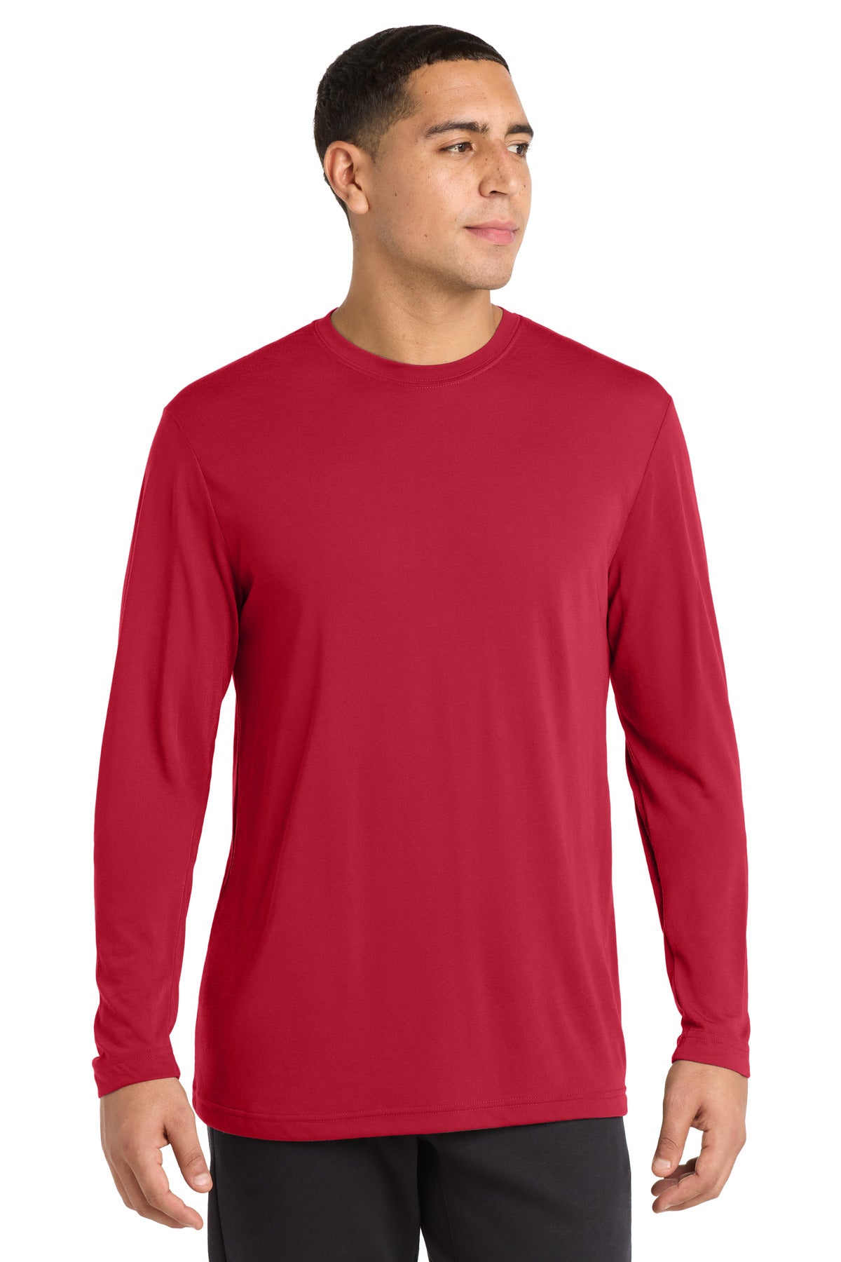 Custom Embroidery or DTF Print - Sport-Tek ® Long Sleeve PosiCharge ® Competitor ™ Cotton Touch ™ Tee. ST450LS