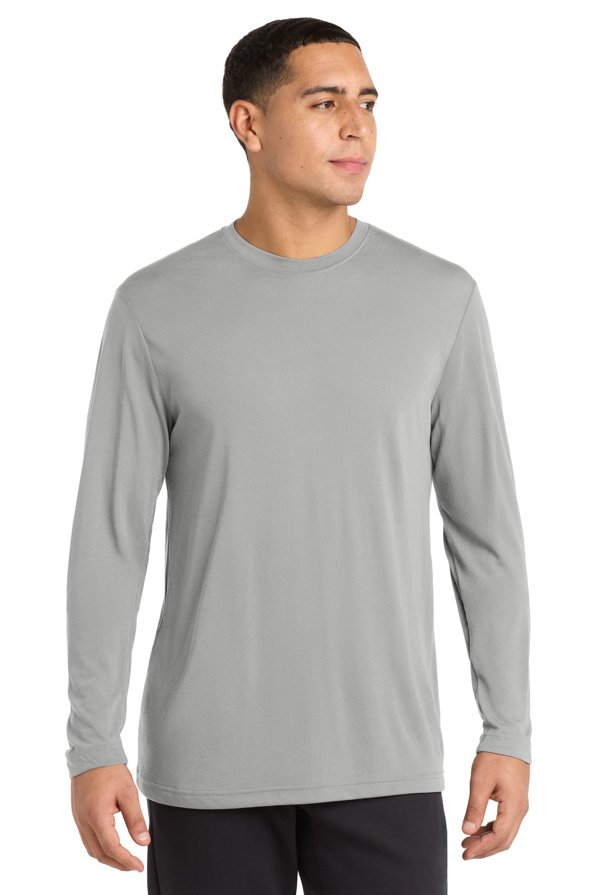 Custom Embroidery or DTF Print - Sport-Tek ® Long Sleeve PosiCharge ® Competitor ™ Cotton Touch ™ Tee. ST450LS