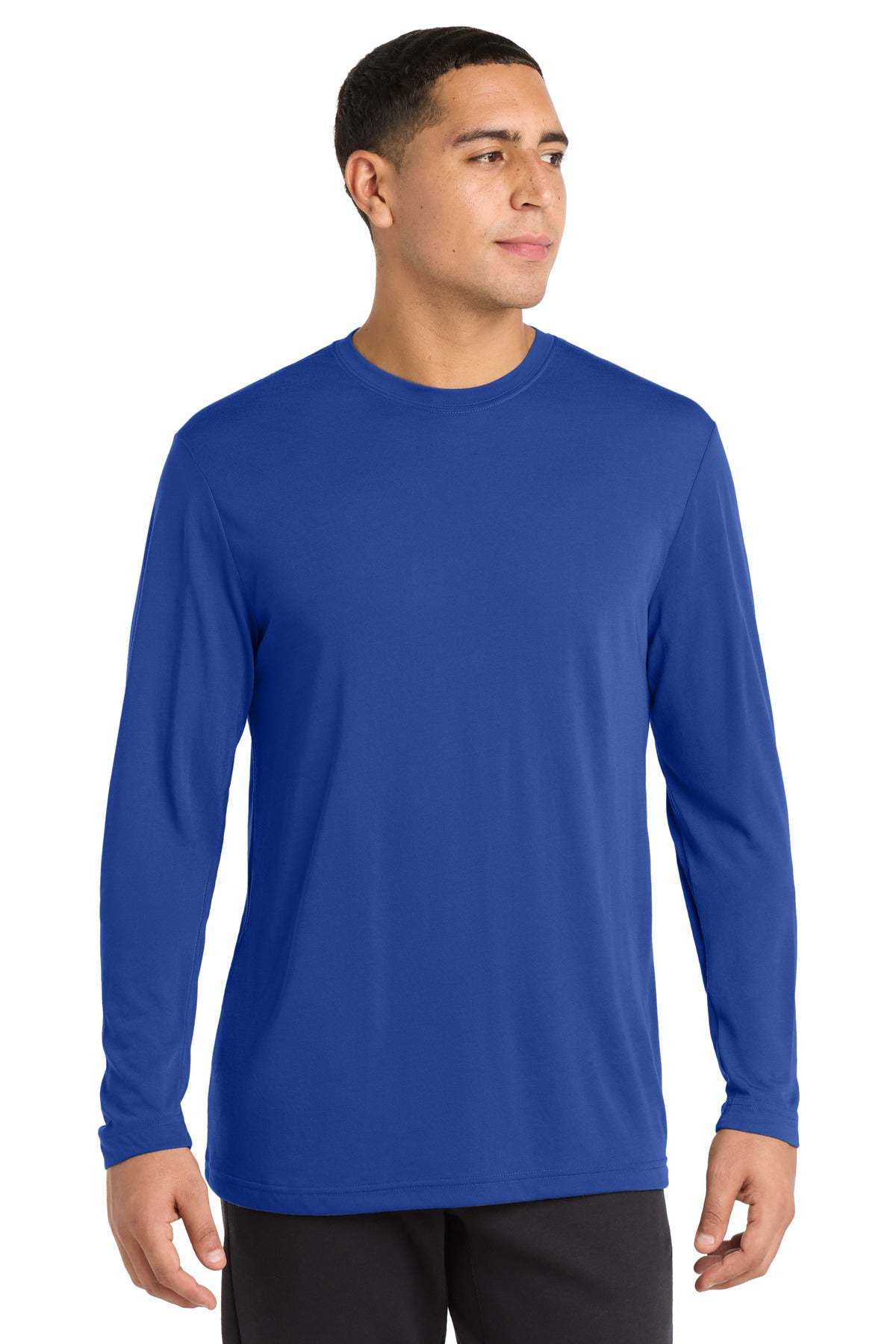 Custom Embroidery or DTF Print - Sport-Tek ® Long Sleeve PosiCharge ® Competitor ™ Cotton Touch ™ Tee. ST450LS